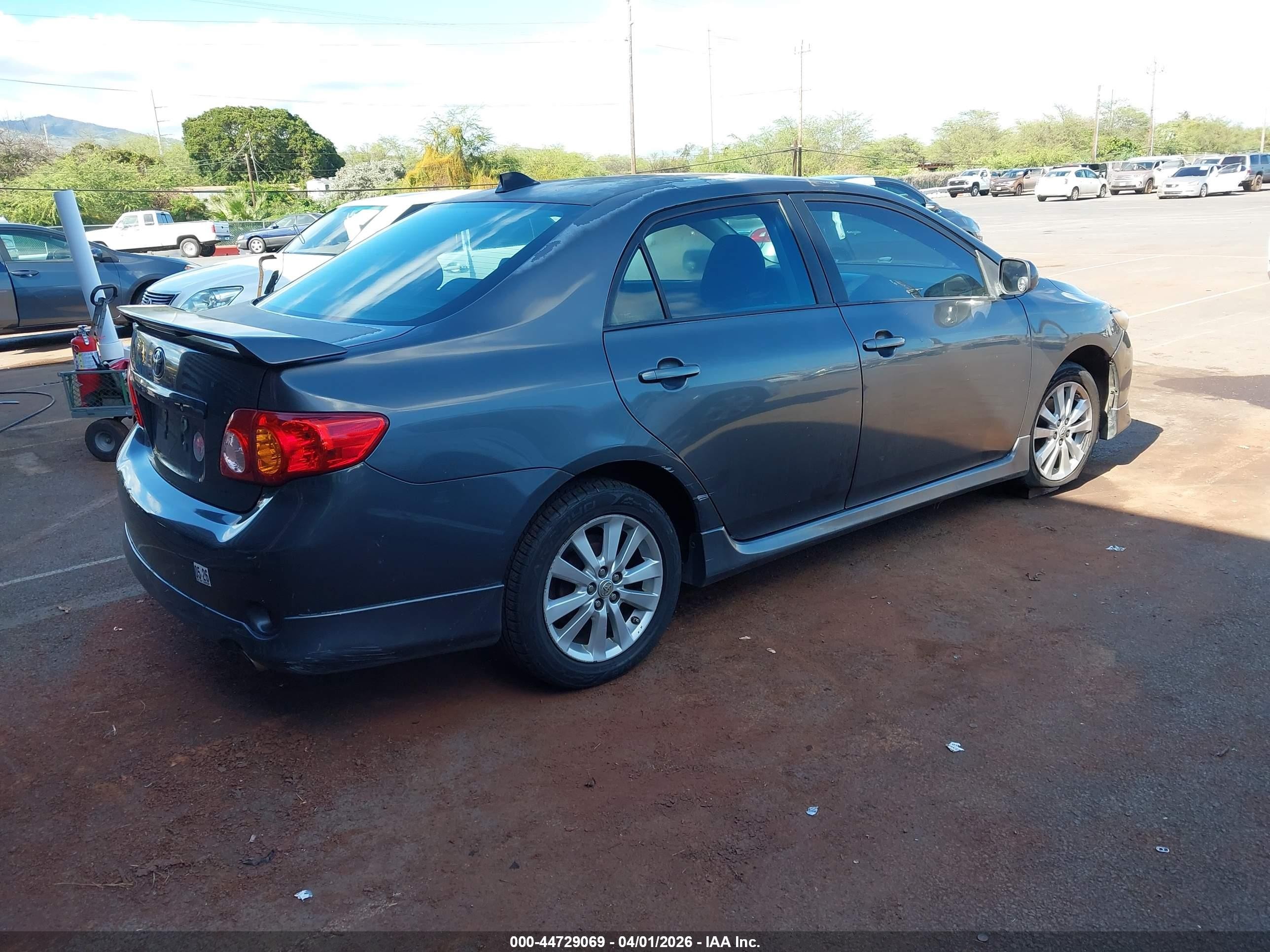 2010 Toyota Corolla S Gray vin: 2T1BU4EE6AC492257