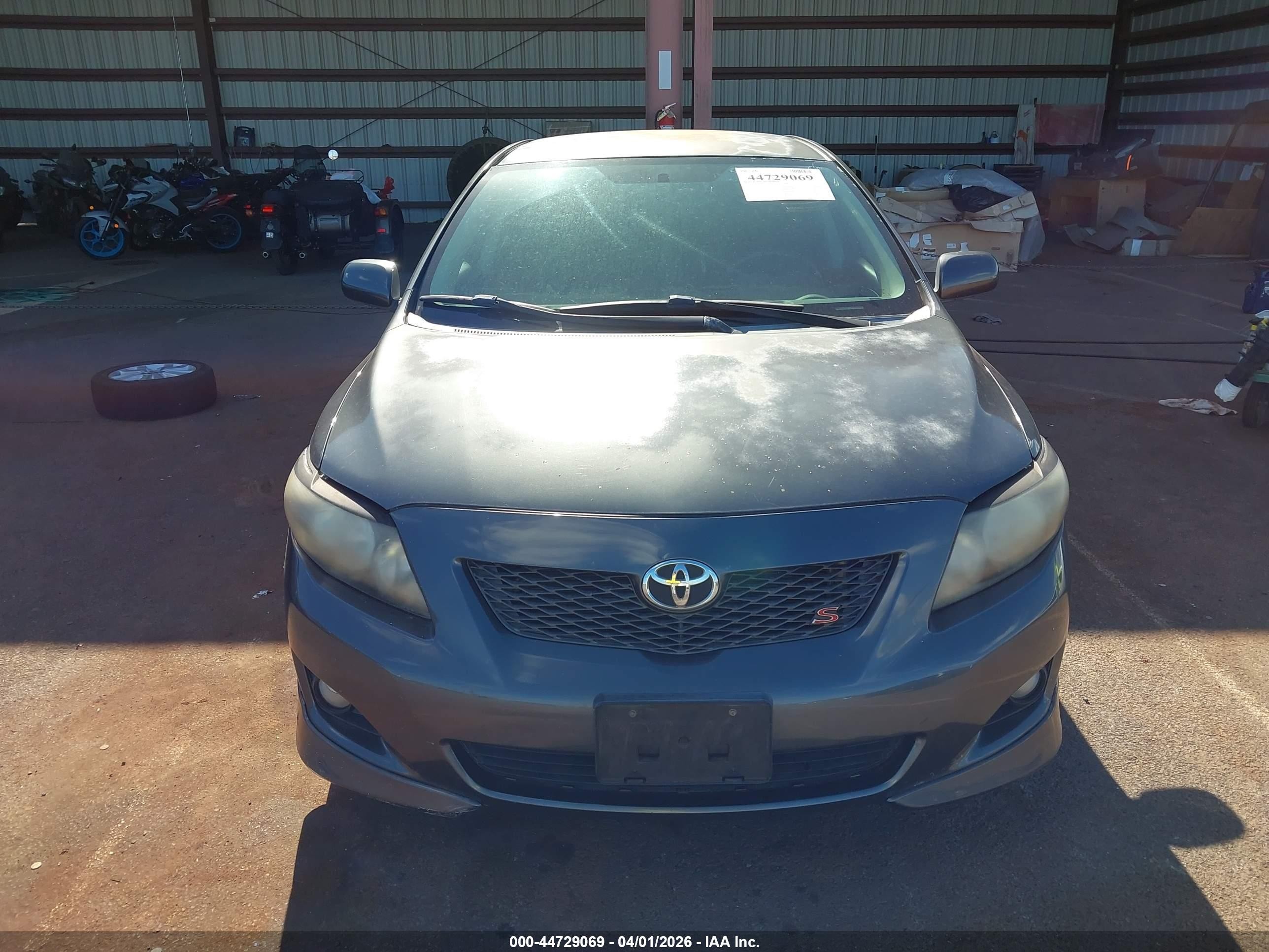 2010 Toyota Corolla S Gray vin: 2T1BU4EE6AC492257