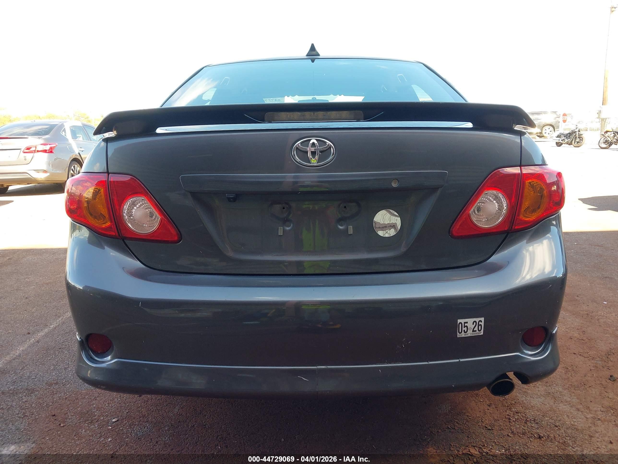2010 Toyota Corolla S Gray vin: 2T1BU4EE6AC492257
