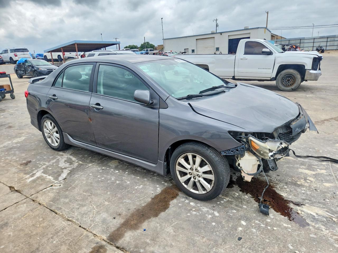 2010 Toyota Corolla S Gray vin: 2T1BU4EE6AC496938