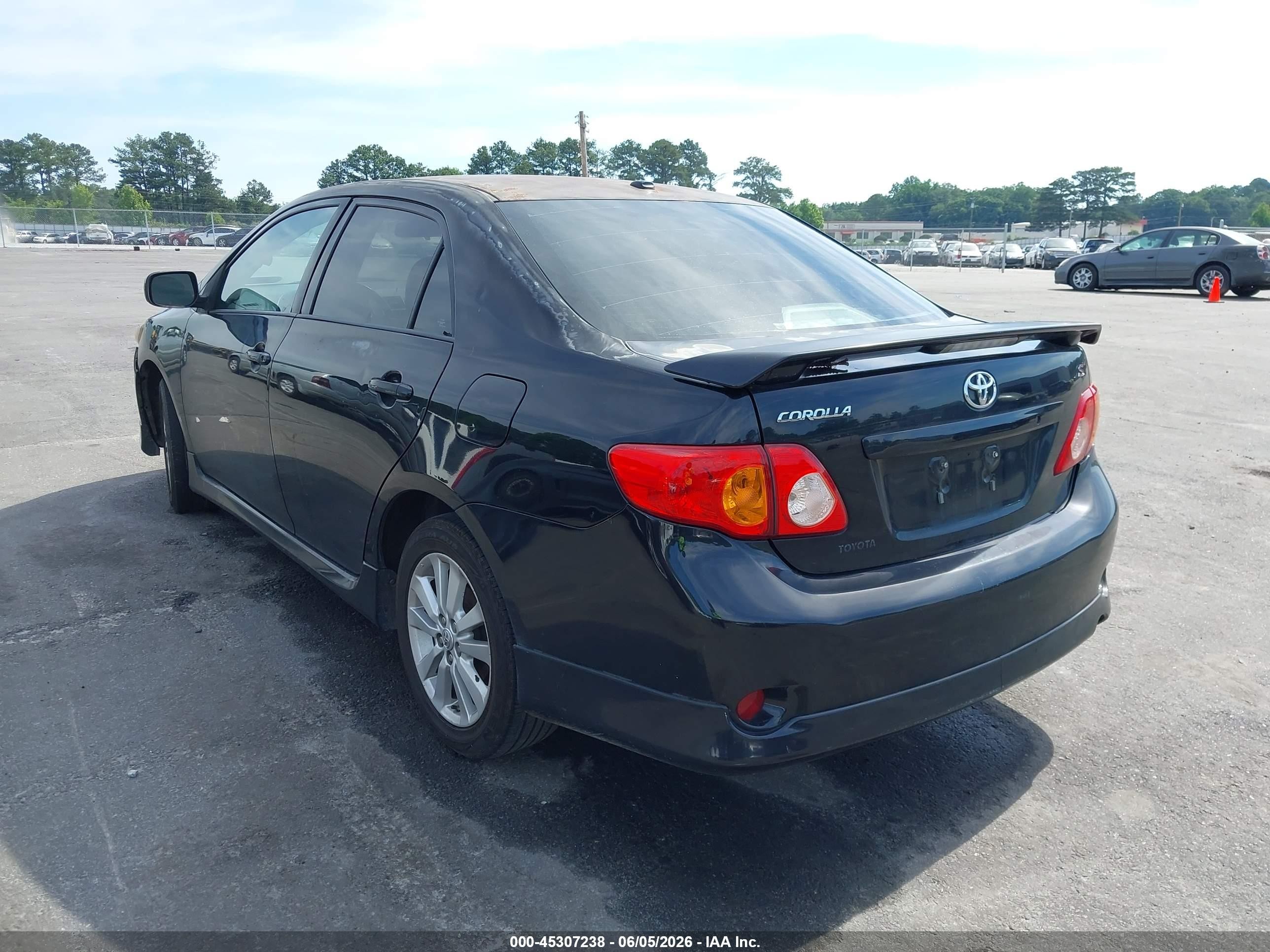 2010 Toyota Corolla S Black vin: 2T1BU4EE6AC501300