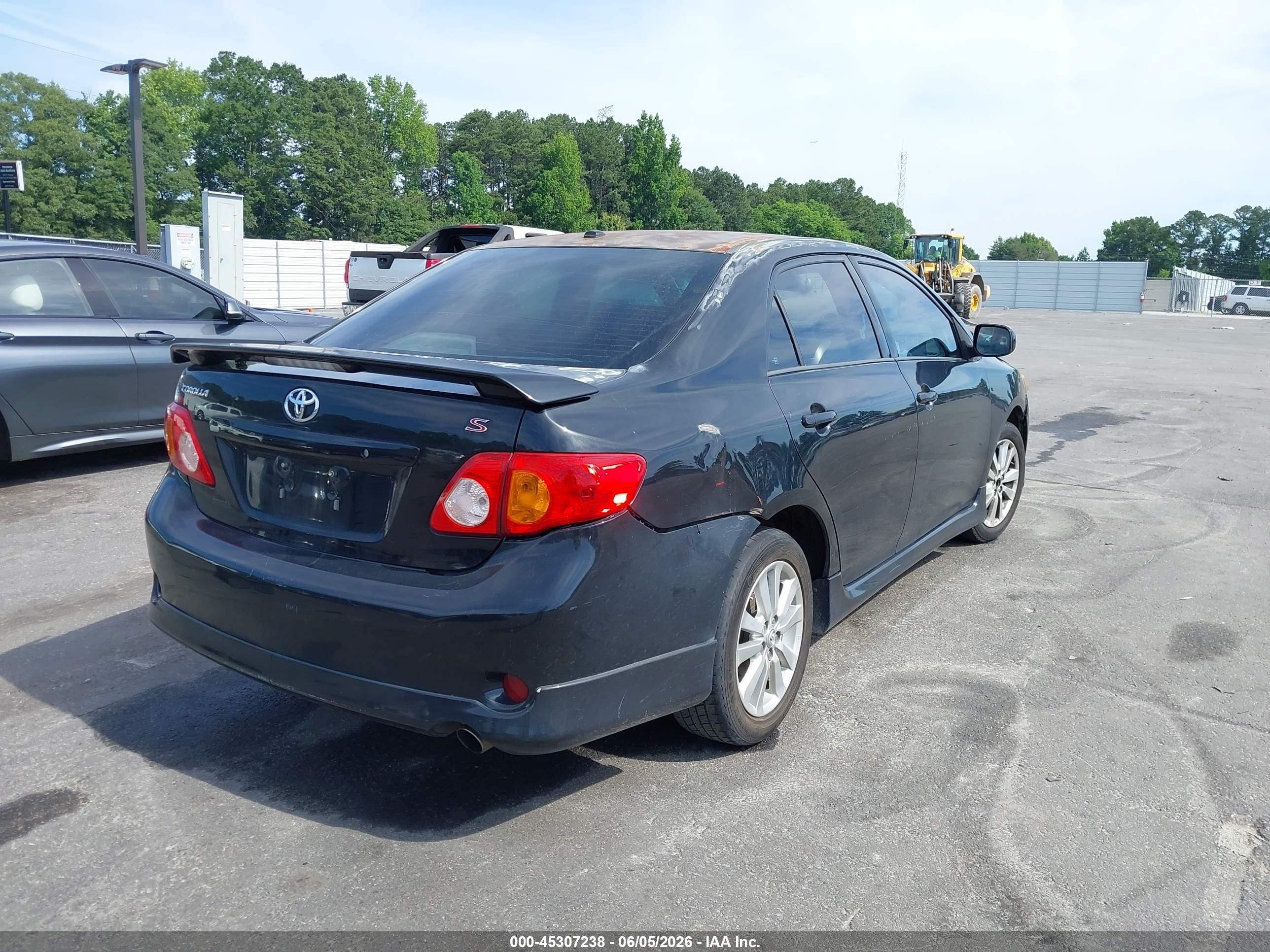 2010 Toyota Corolla S Black vin: 2T1BU4EE6AC501300