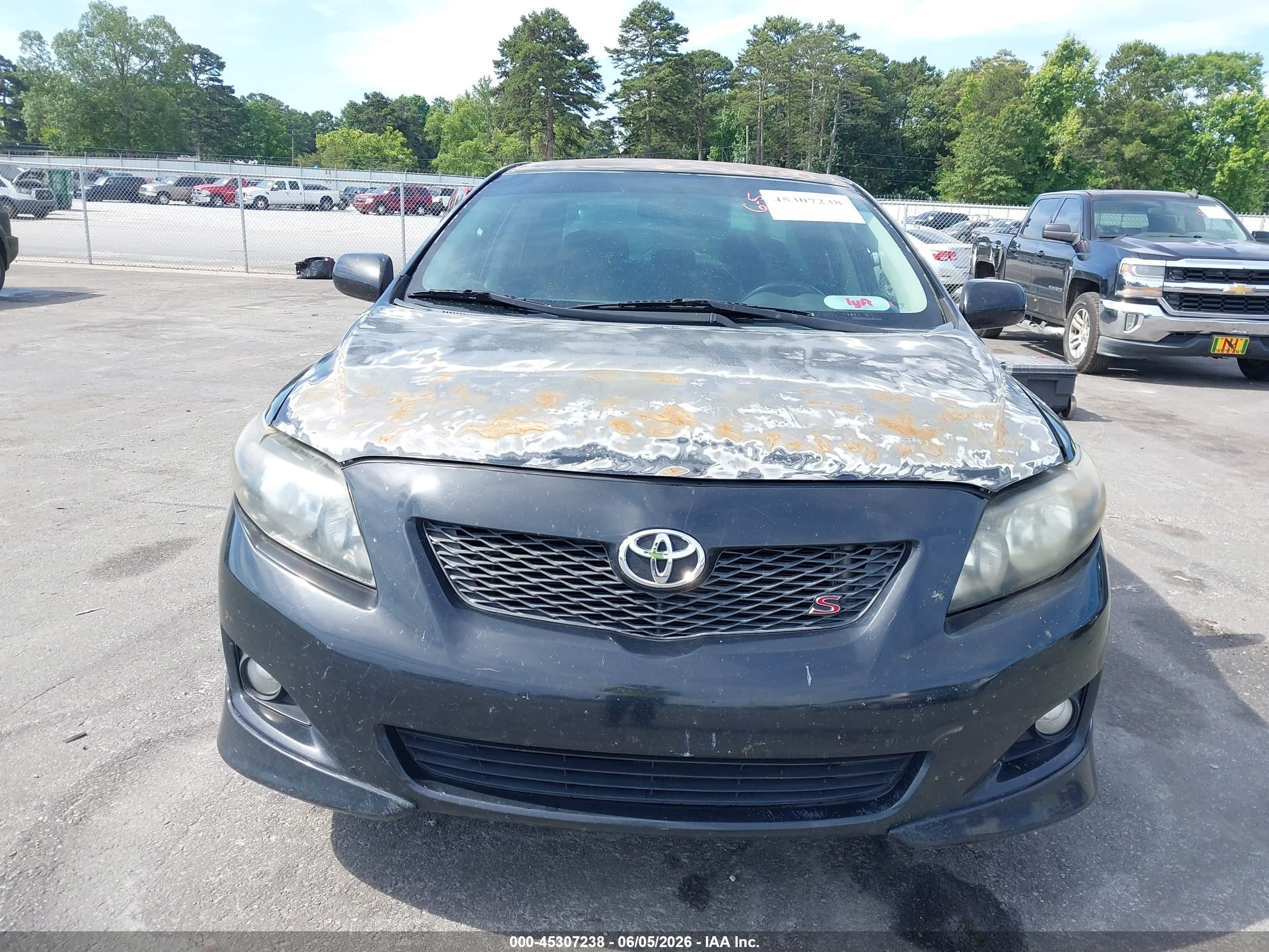 2010 Toyota Corolla S Black vin: 2T1BU4EE6AC501300
