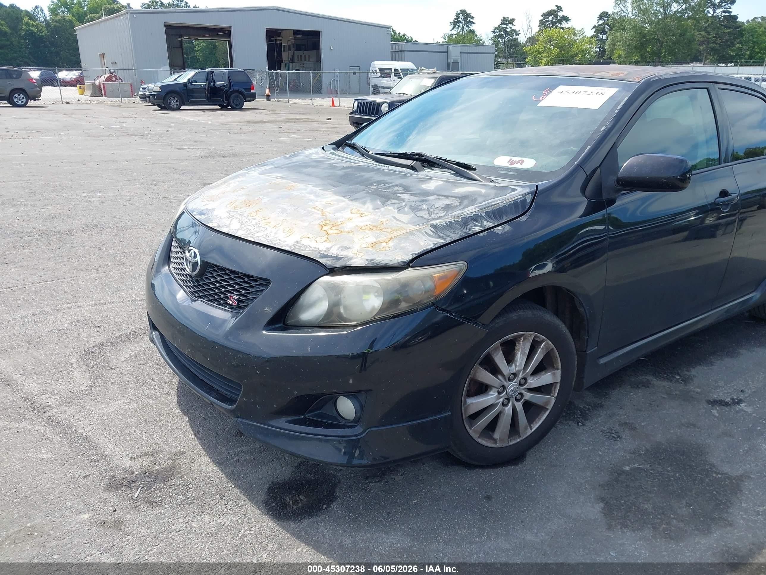2010 Toyota Corolla S Black vin: 2T1BU4EE6AC501300