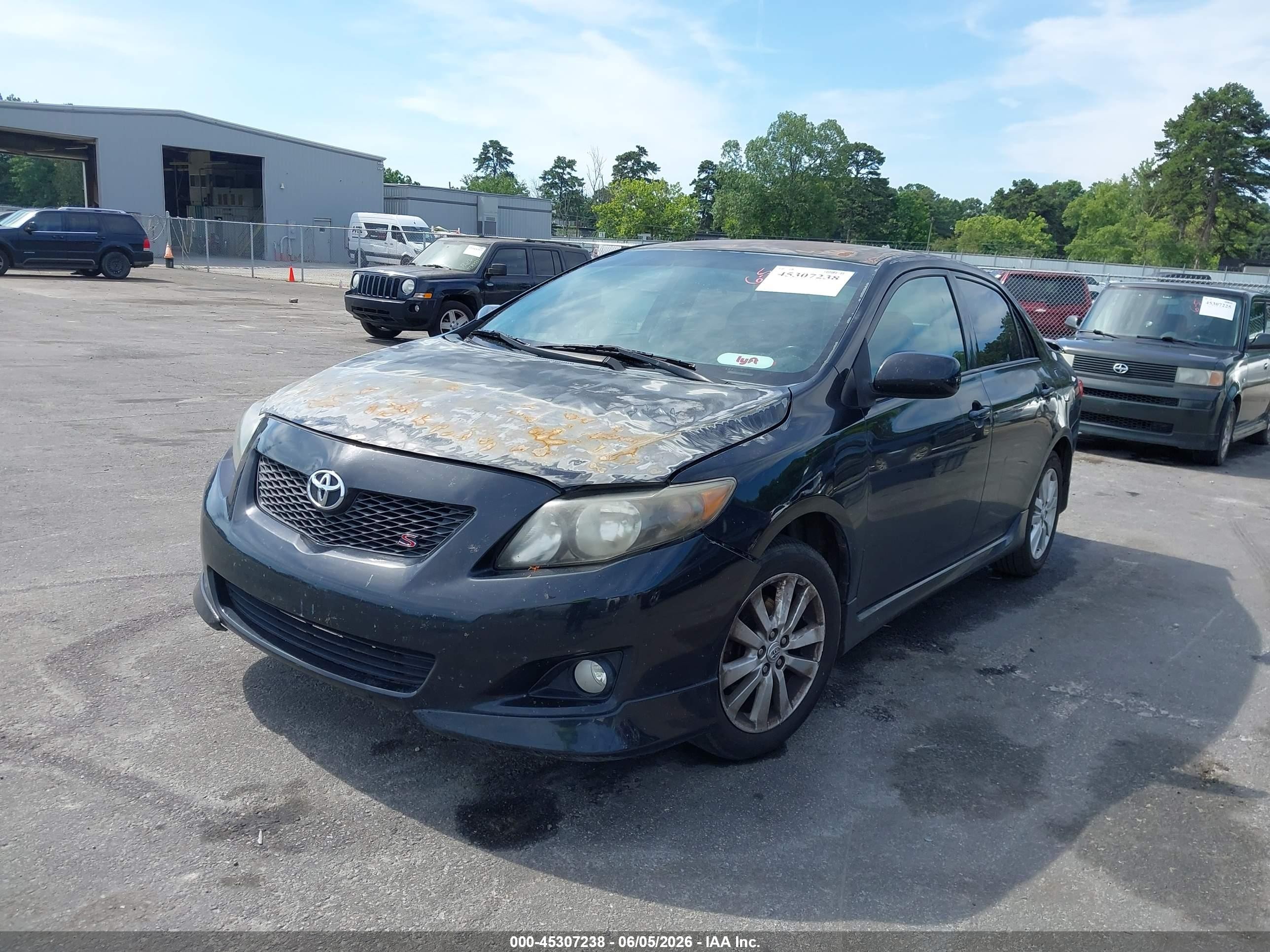2010 Toyota Corolla S Black vin: 2T1BU4EE6AC501300