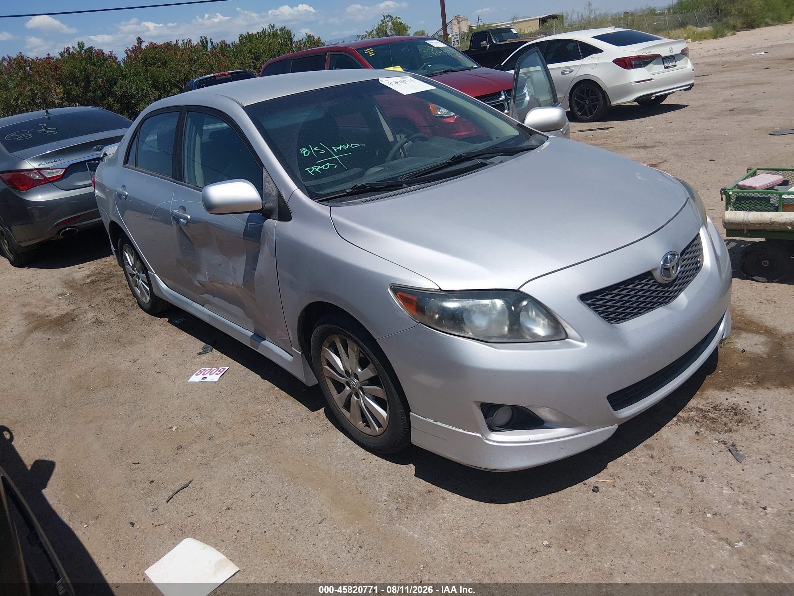 2010 Toyota Corolla S Silver vin: 2T1BU4EE6AC531736