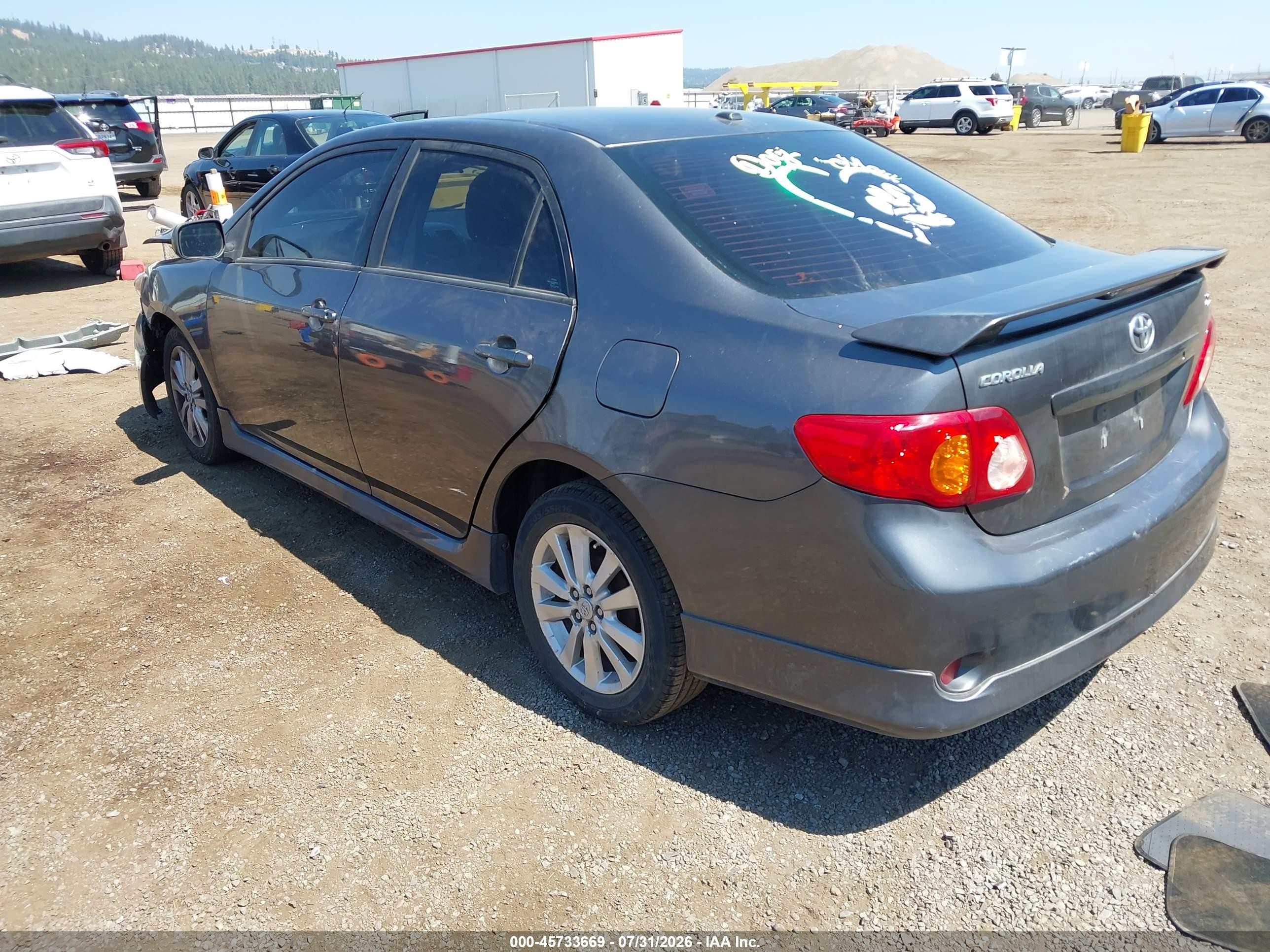 2010 Toyota Corolla S Gray vin: 2T1BU4EE6AC533793