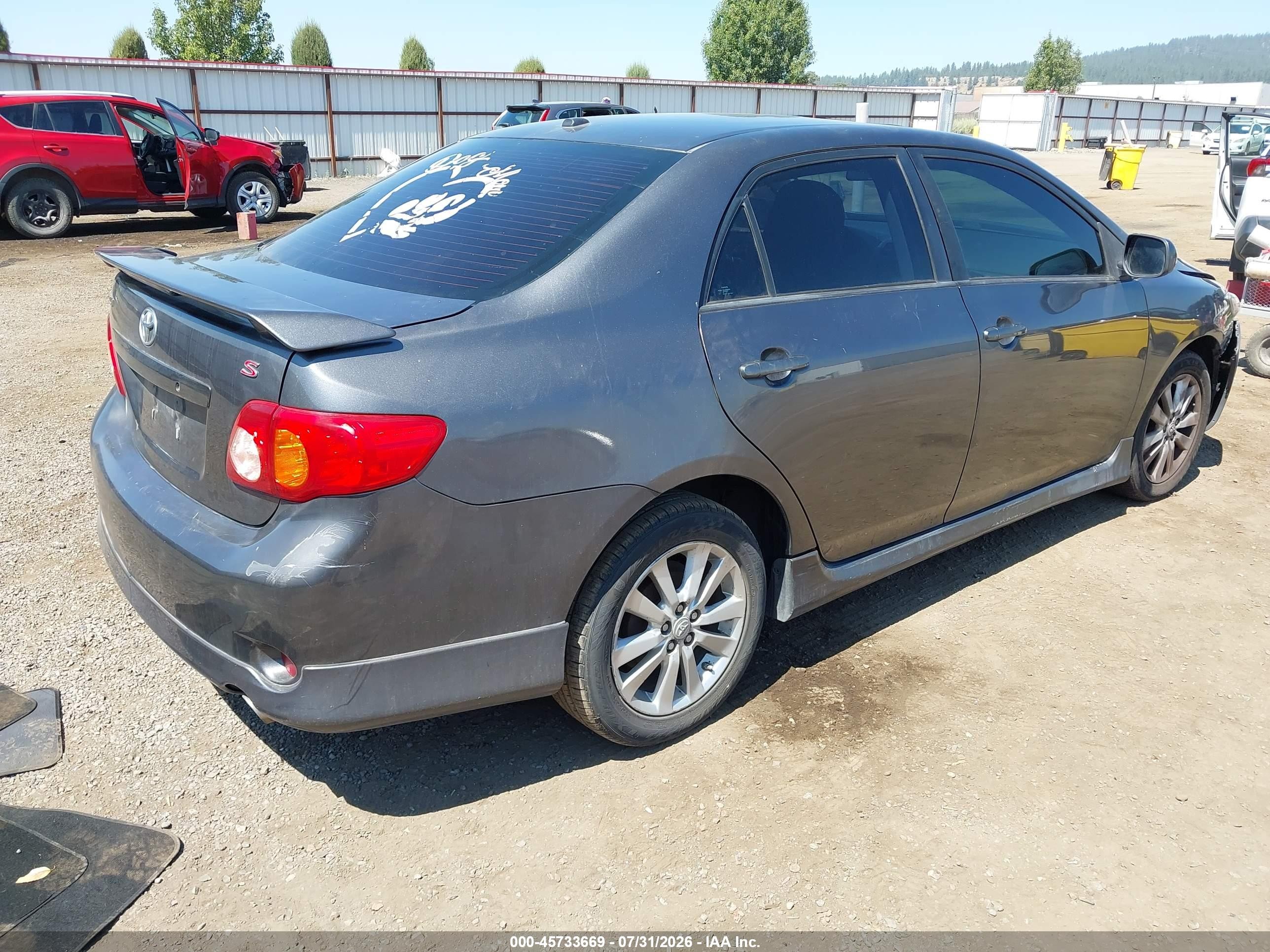 2010 Toyota Corolla S Gray vin: 2T1BU4EE6AC533793