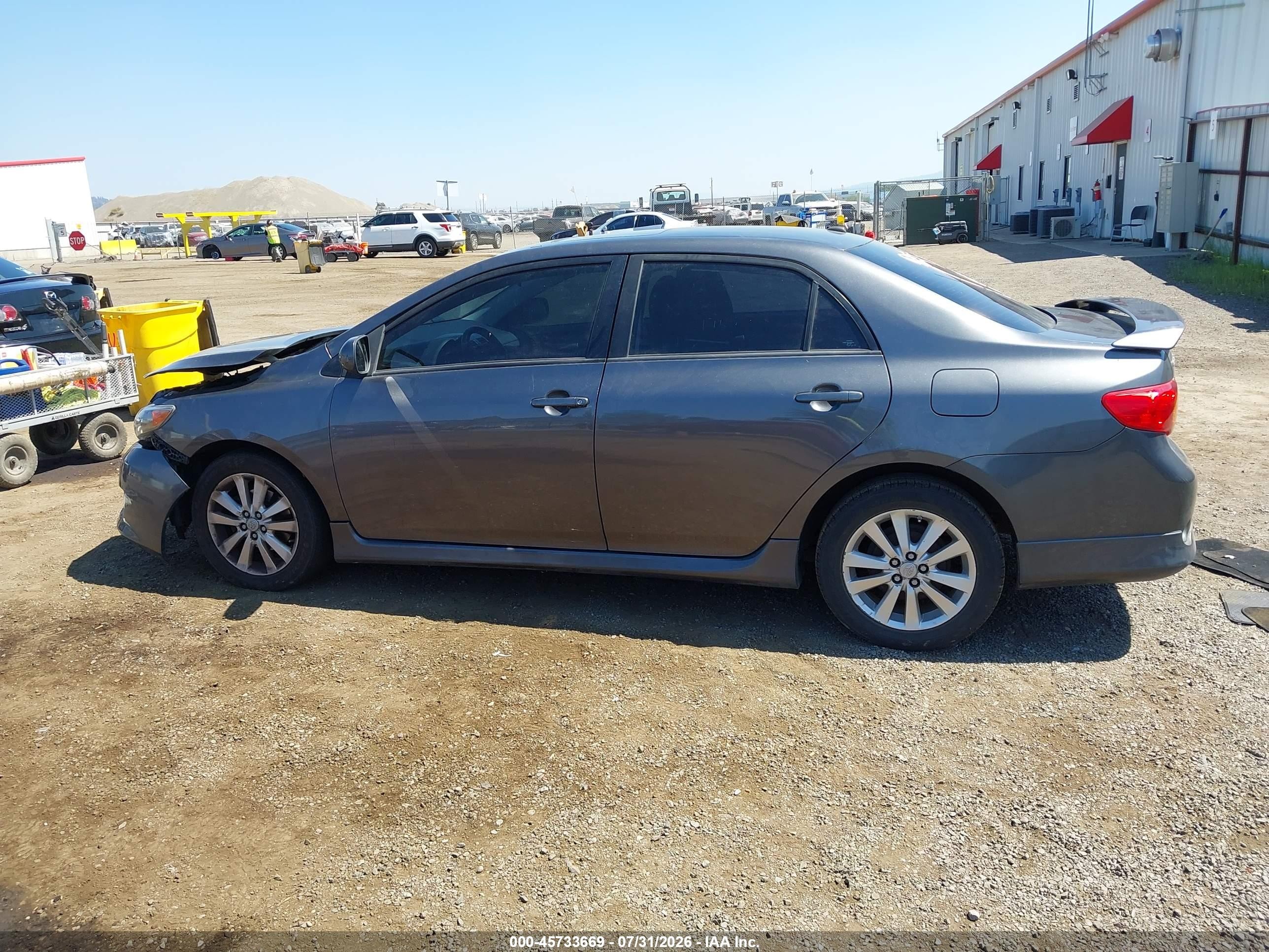 2010 Toyota Corolla S Gray vin: 2T1BU4EE6AC533793