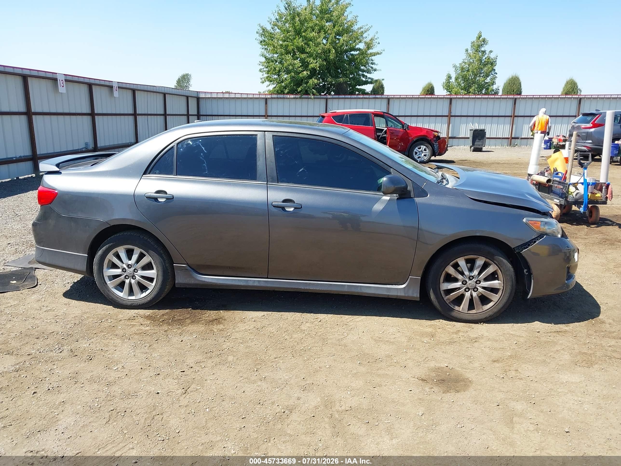 2010 Toyota Corolla S Gray vin: 2T1BU4EE6AC533793