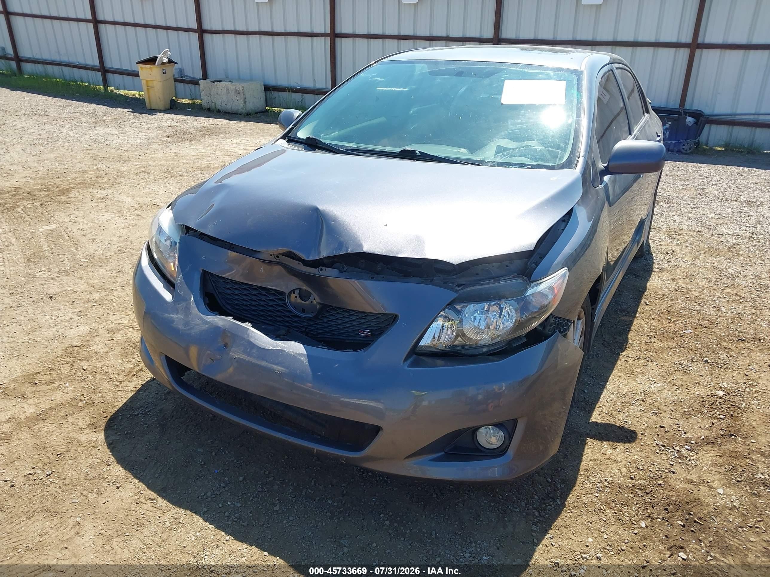 2010 Toyota Corolla S Gray vin: 2T1BU4EE6AC533793