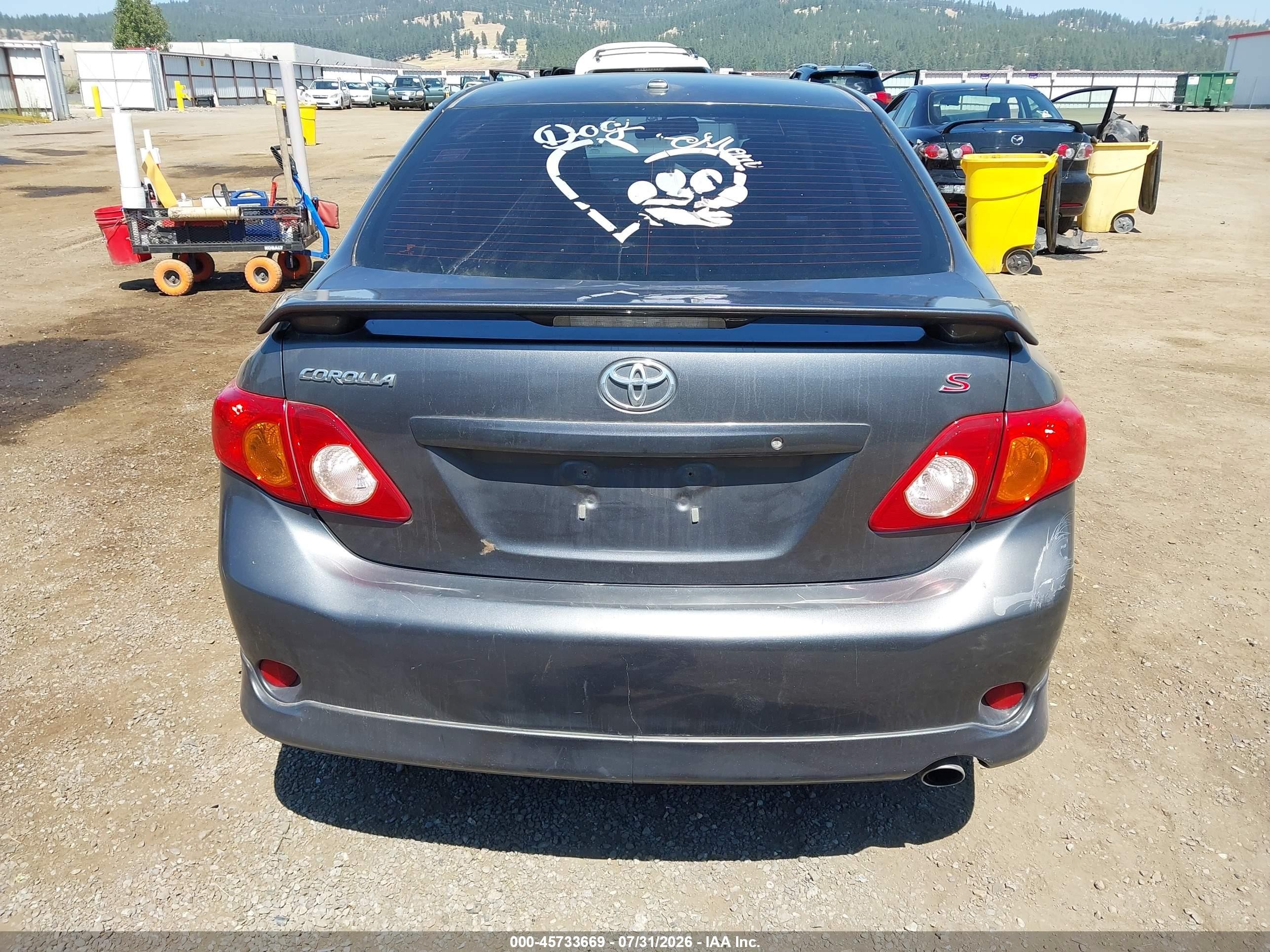 2010 Toyota Corolla S Gray vin: 2T1BU4EE6AC533793