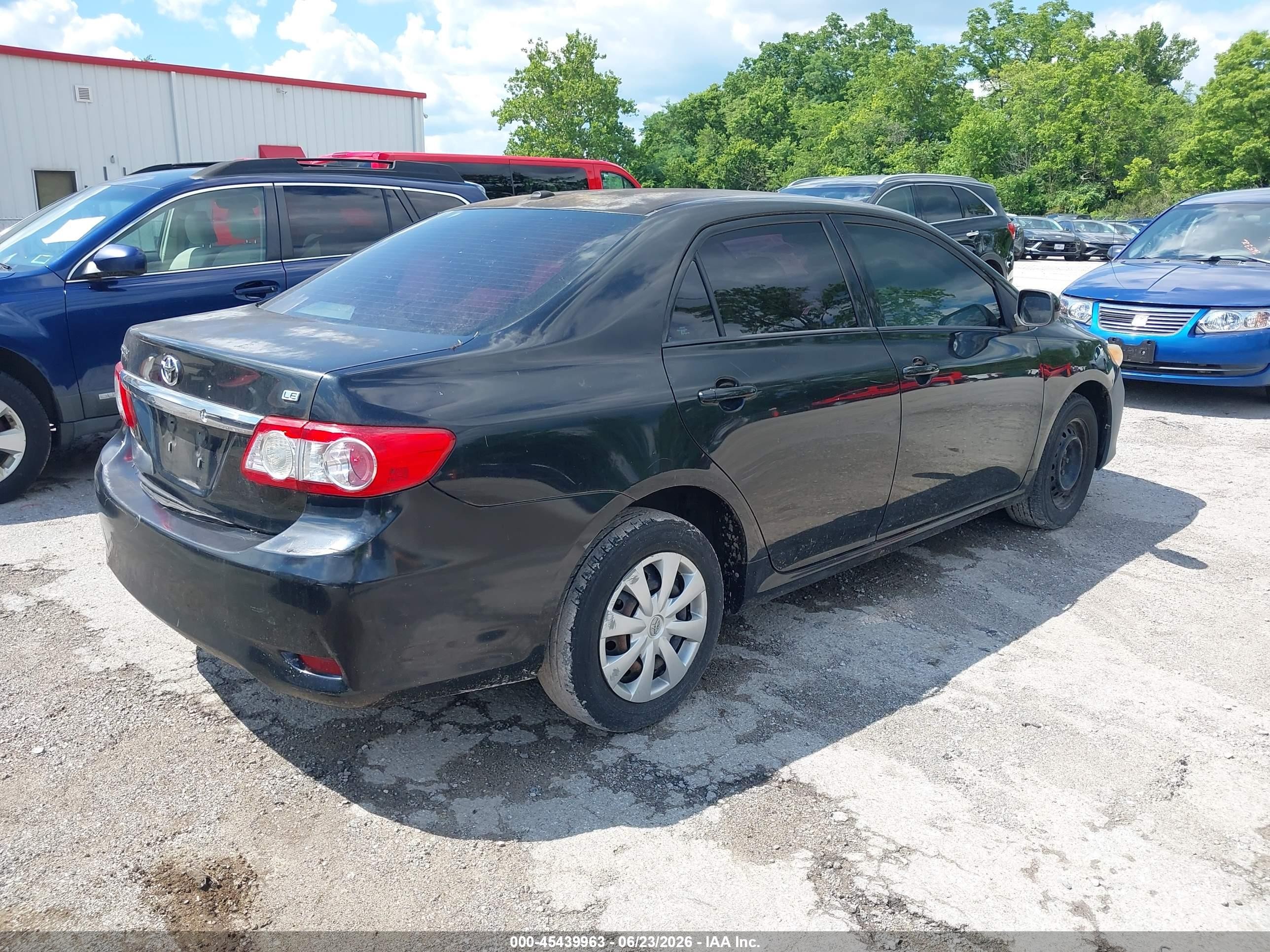 2011 Toyota Corolla Le Black vin: 2T1BU4EE6BC551311