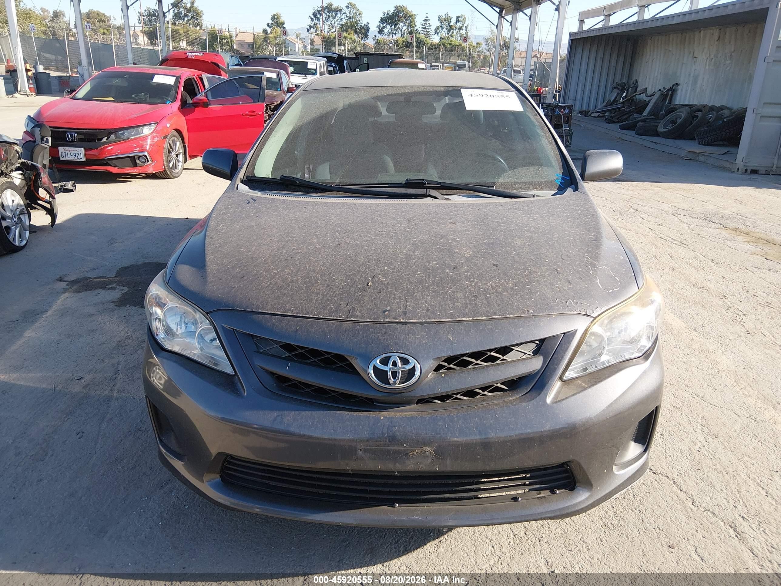 2011 Toyota Corolla Le Gray vin: 2T1BU4EE6BC589427