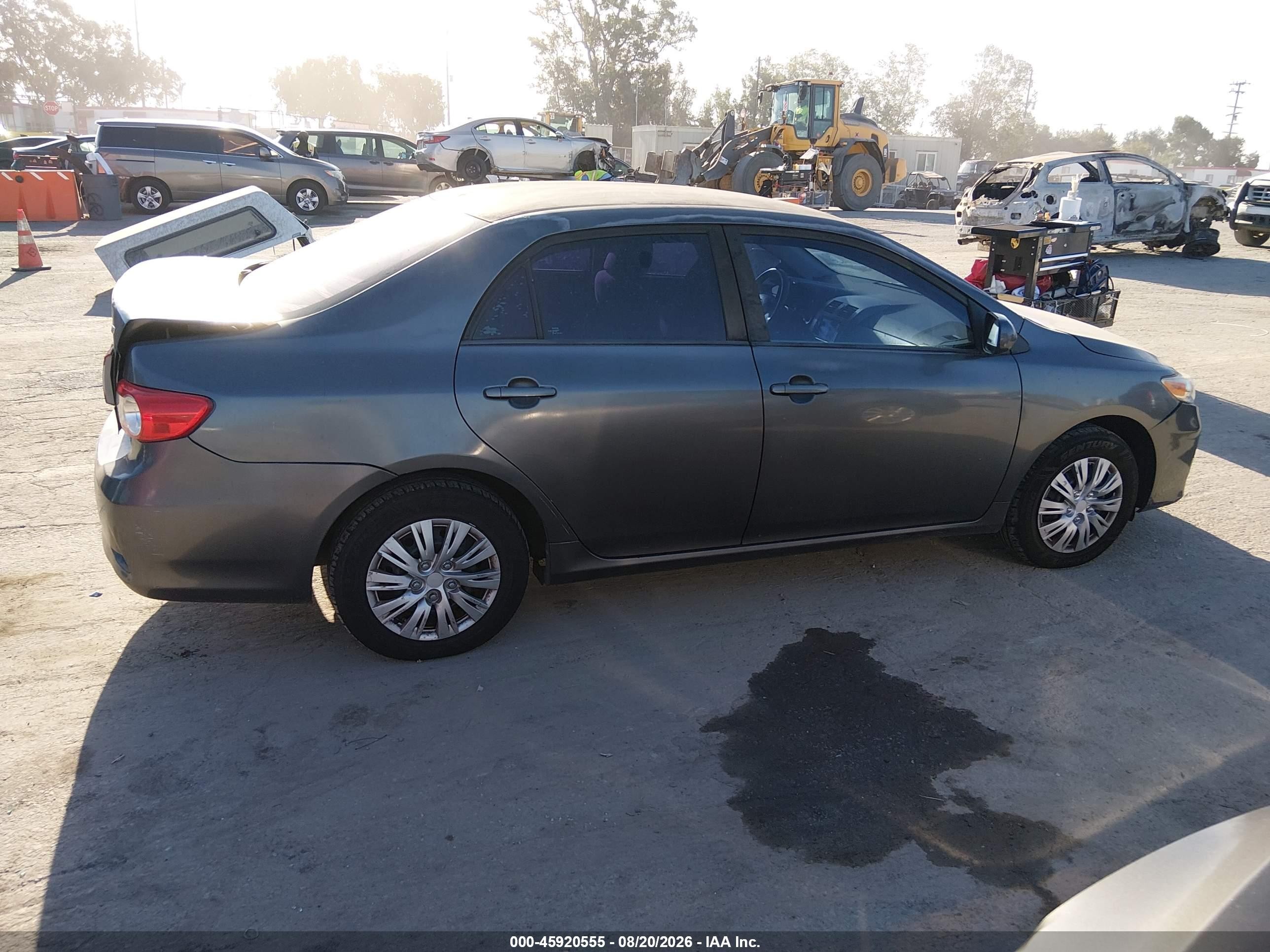 2011 Toyota Corolla Le Gray vin: 2T1BU4EE6BC589427