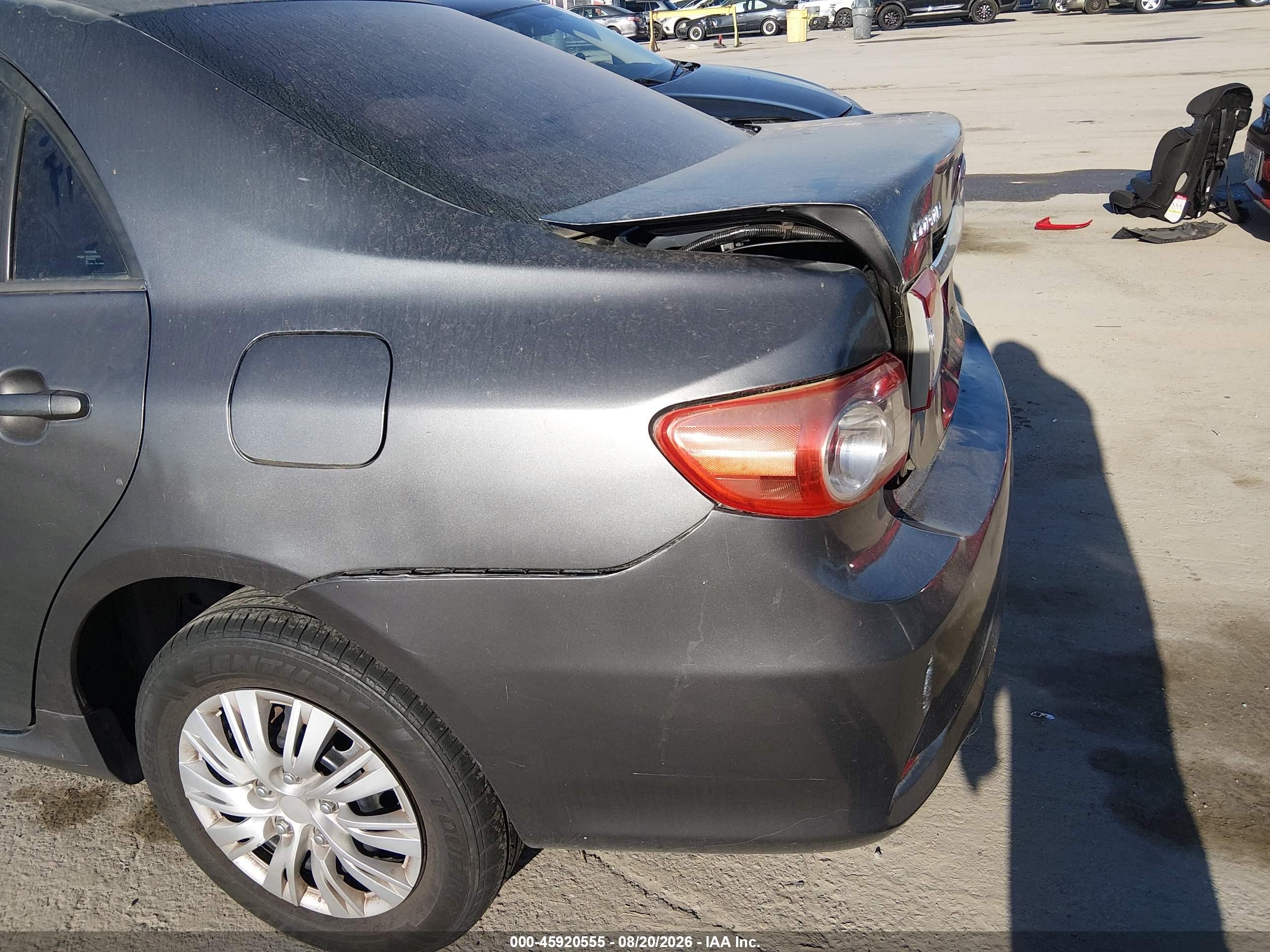 2011 Toyota Corolla Le Gray vin: 2T1BU4EE6BC589427