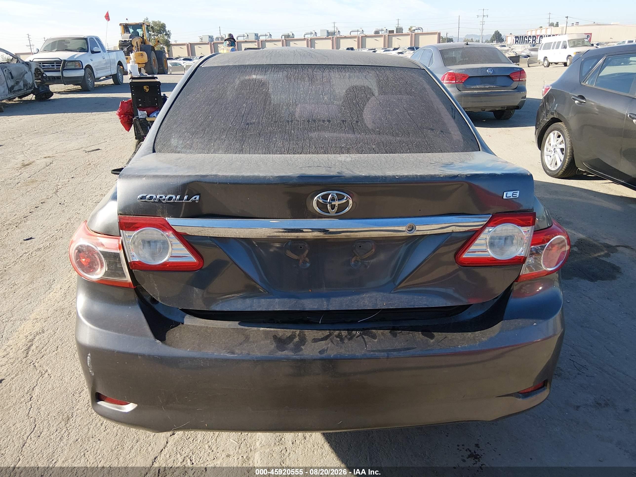 2011 Toyota Corolla Le Gray vin: 2T1BU4EE6BC589427