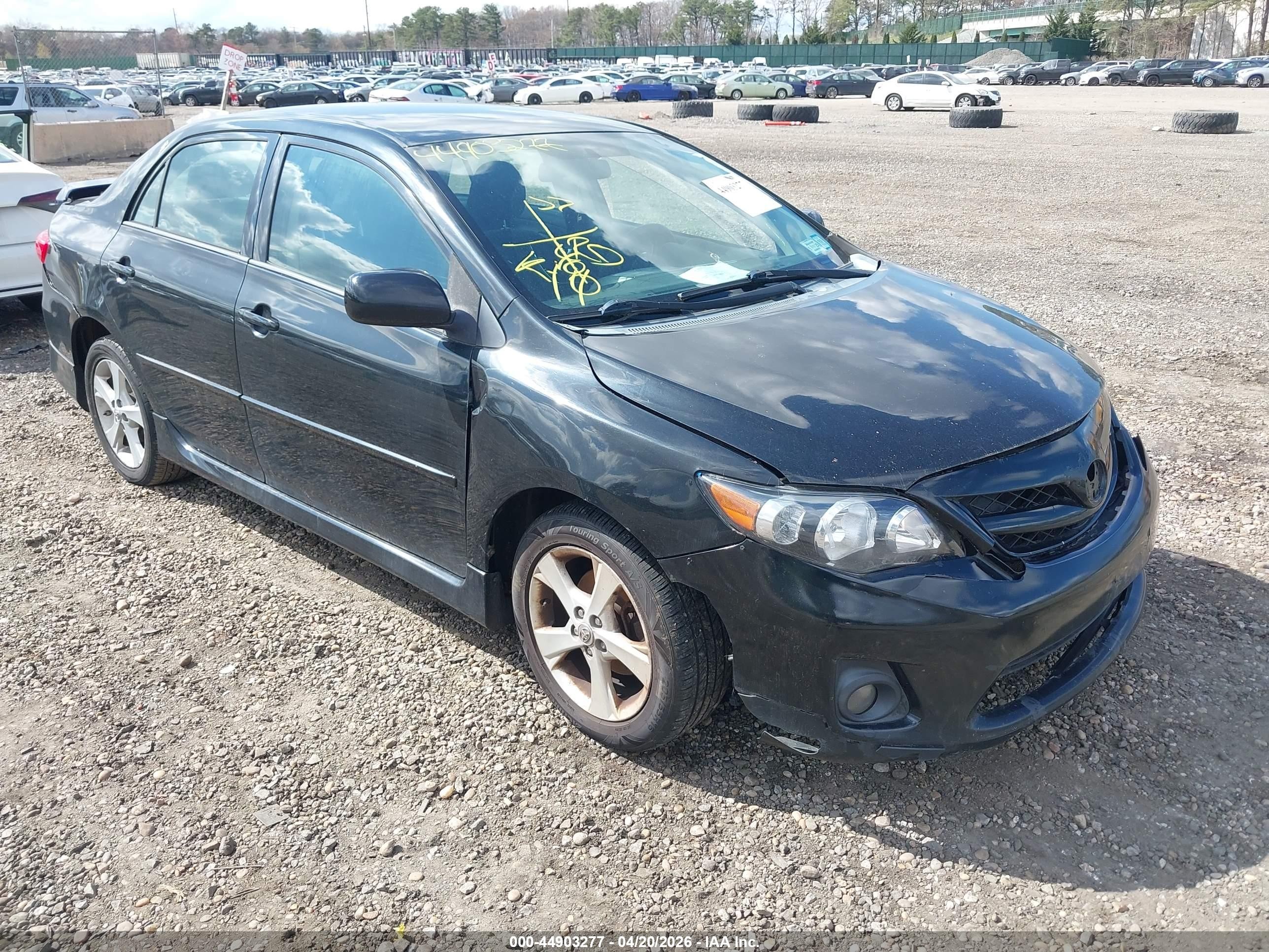 2011 Toyota Corolla S Black vin: 2T1BU4EE6BC592487