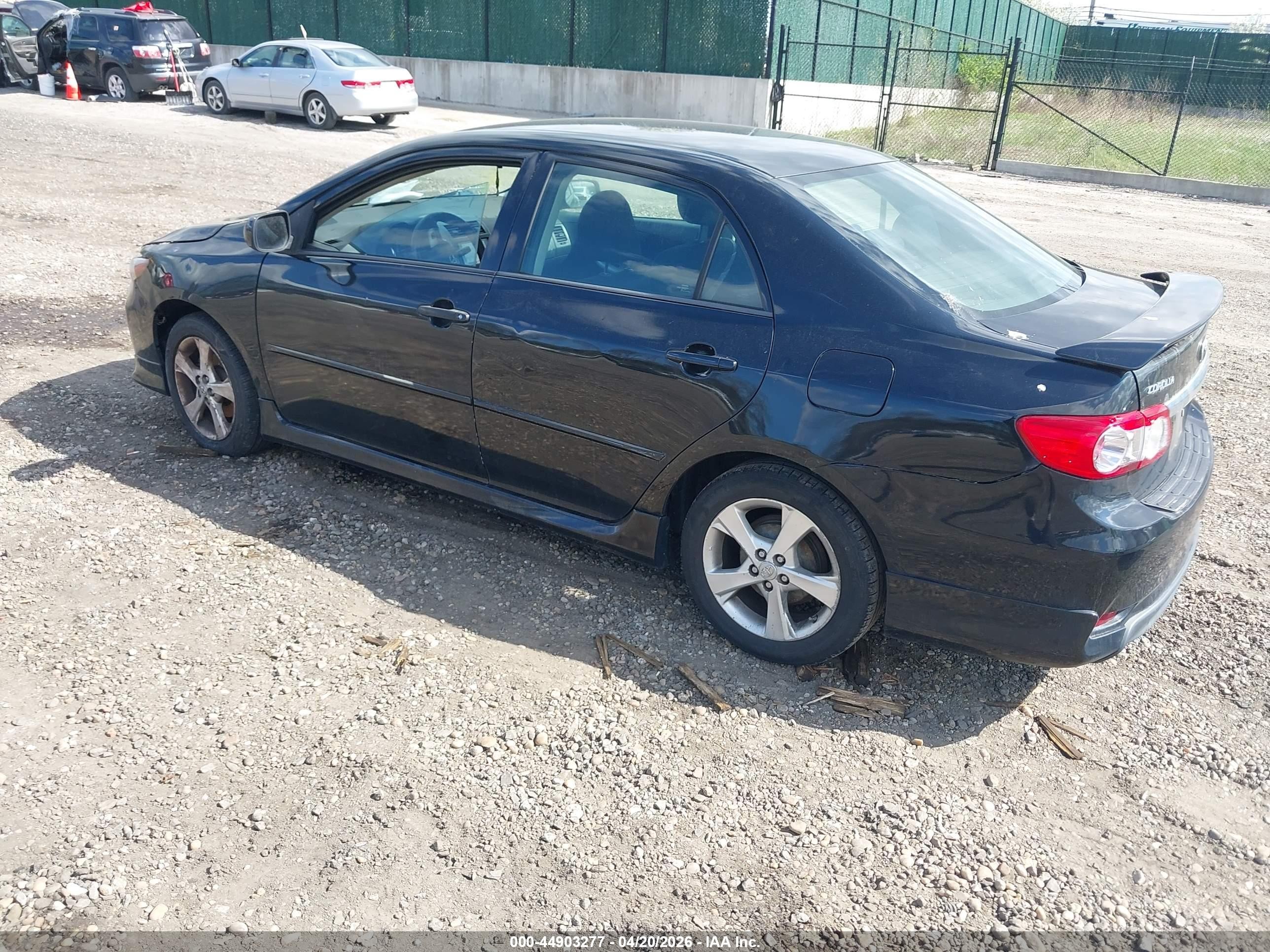 2011 Toyota Corolla S Black vin: 2T1BU4EE6BC592487