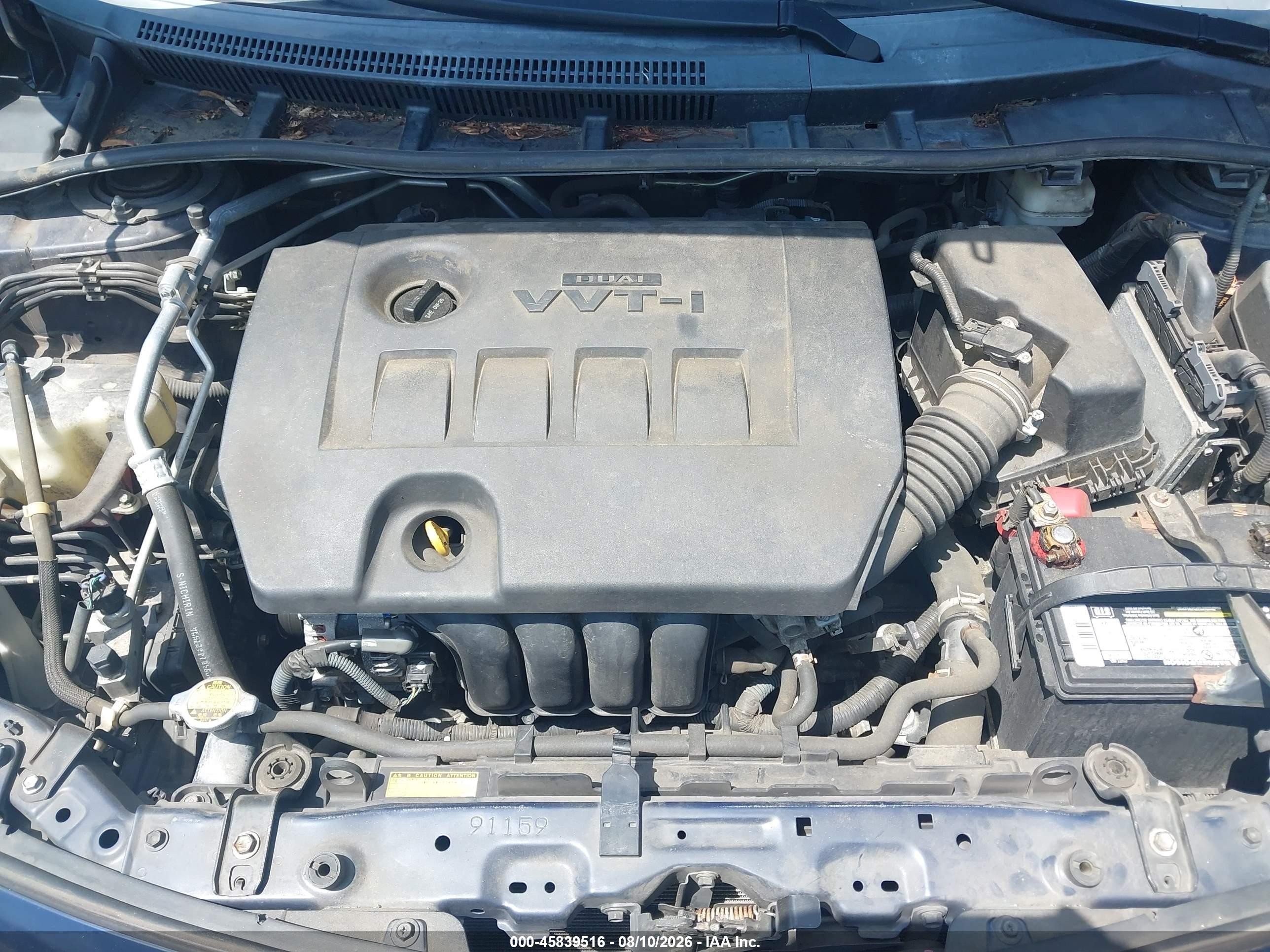2011 Toyota Corolla Le Blue vin: 2T1BU4EE6BC605643