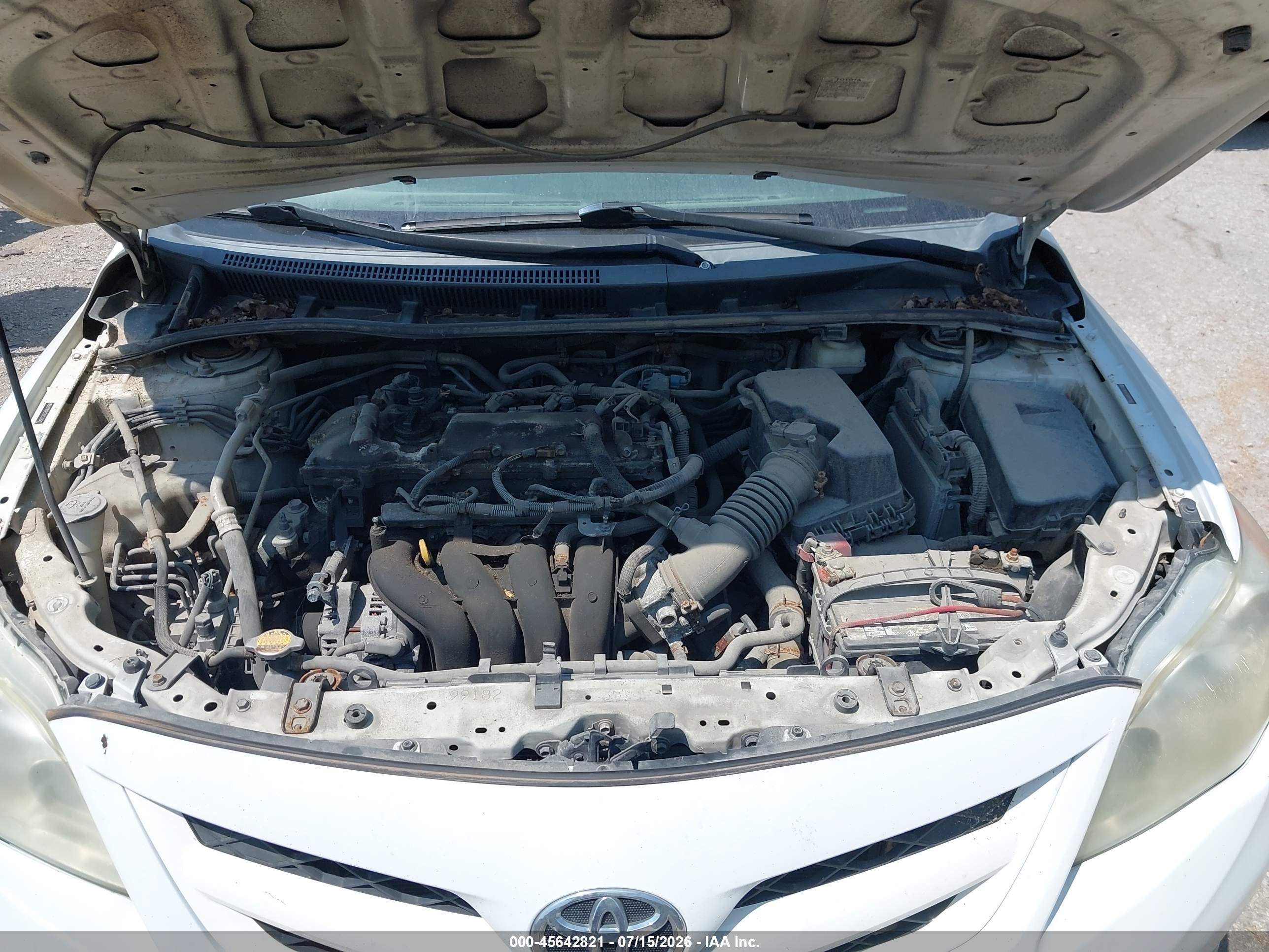 2011 Toyota Corolla Le White vin: 2T1BU4EE6BC613502