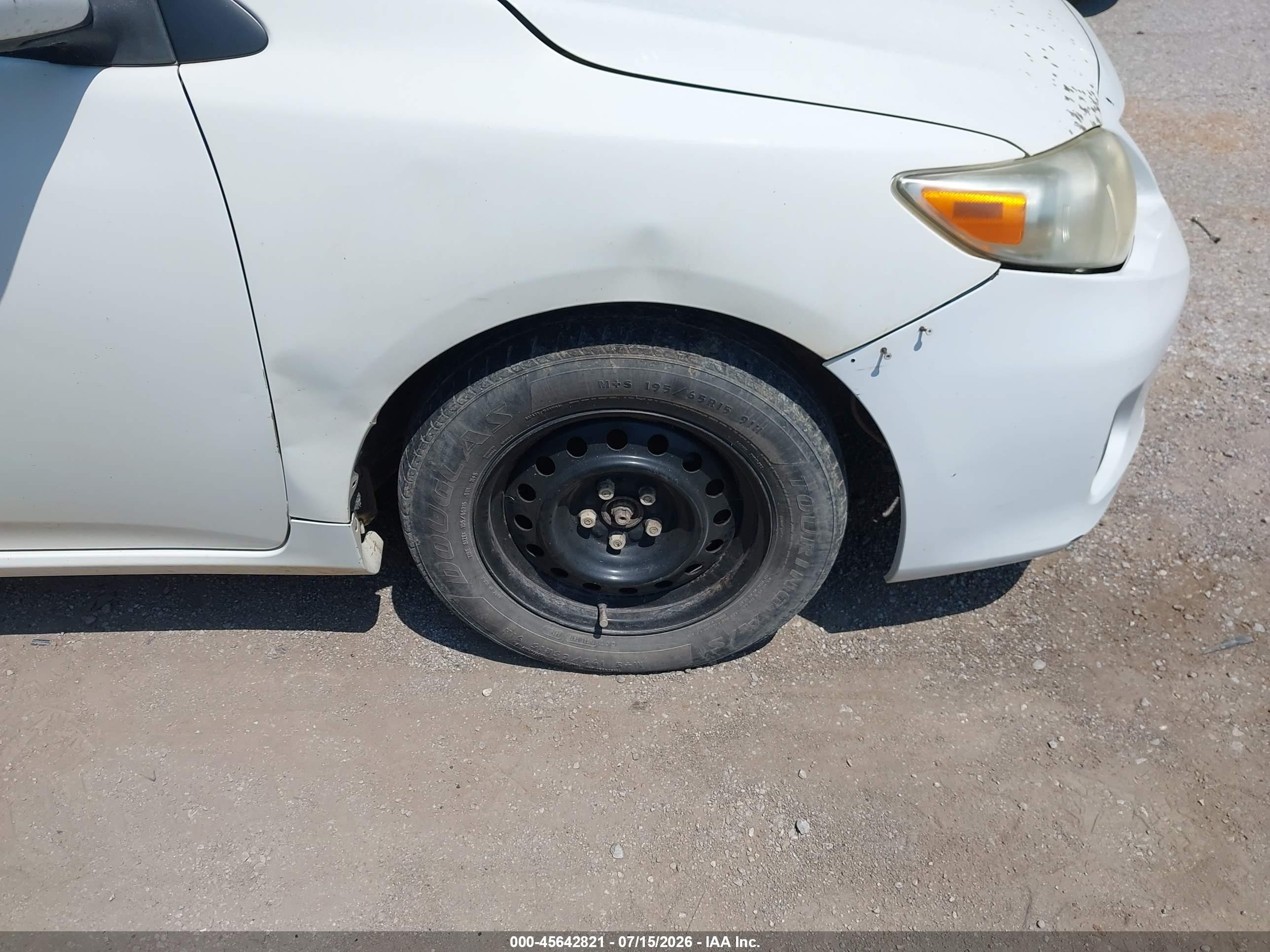 2011 Toyota Corolla Le White vin: 2T1BU4EE6BC613502