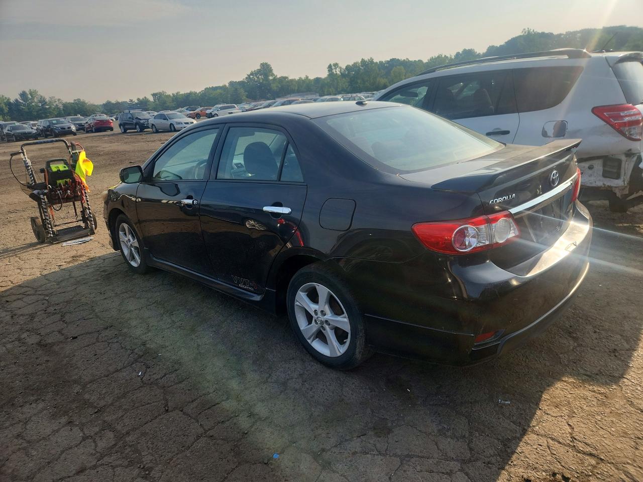 2011 Toyota Corolla S Black vin: 2T1BU4EE6BC615914