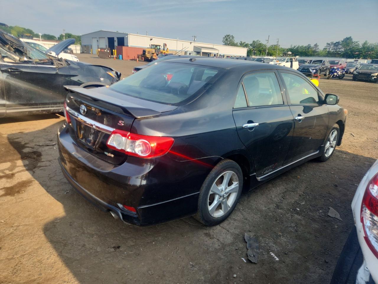 2011 Toyota Corolla S Black vin: 2T1BU4EE6BC615914