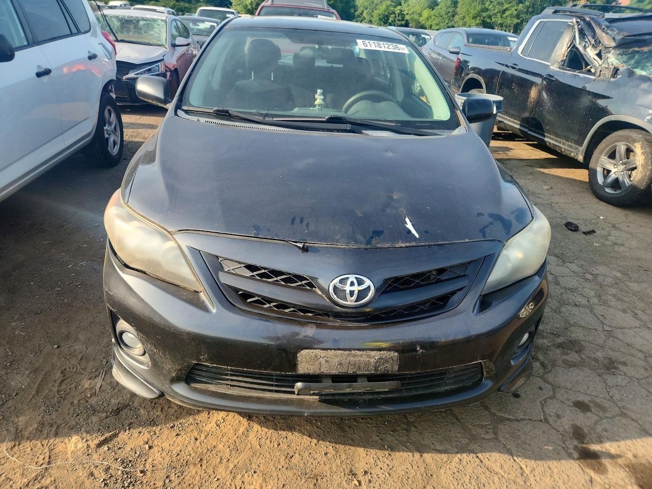 2011 Toyota Corolla S Black vin: 2T1BU4EE6BC615914
