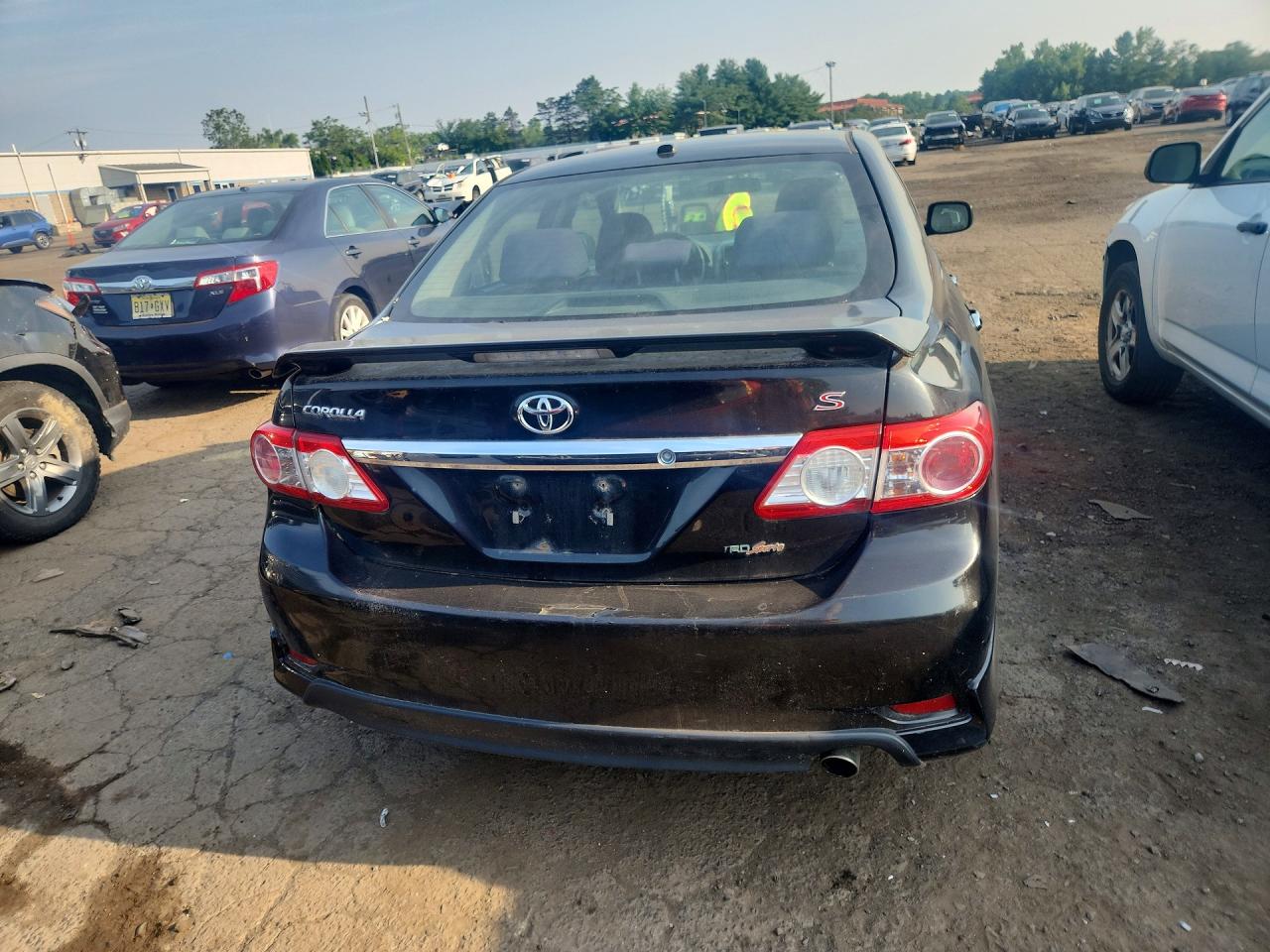 2011 Toyota Corolla S Black vin: 2T1BU4EE6BC615914