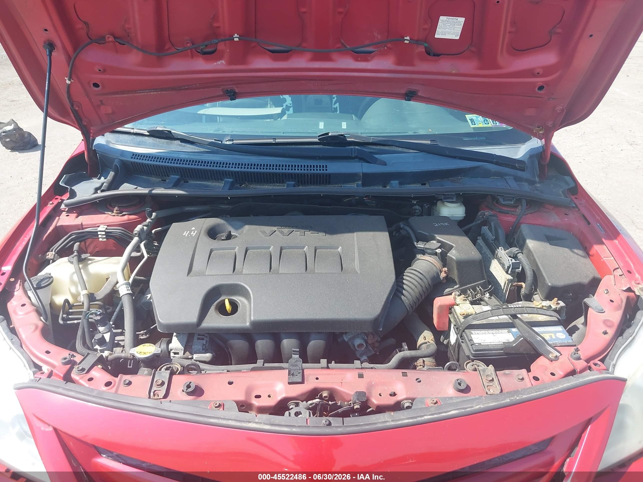 2011 Toyota Corolla Le Красный vin: 2T1BU4EE6BC625780