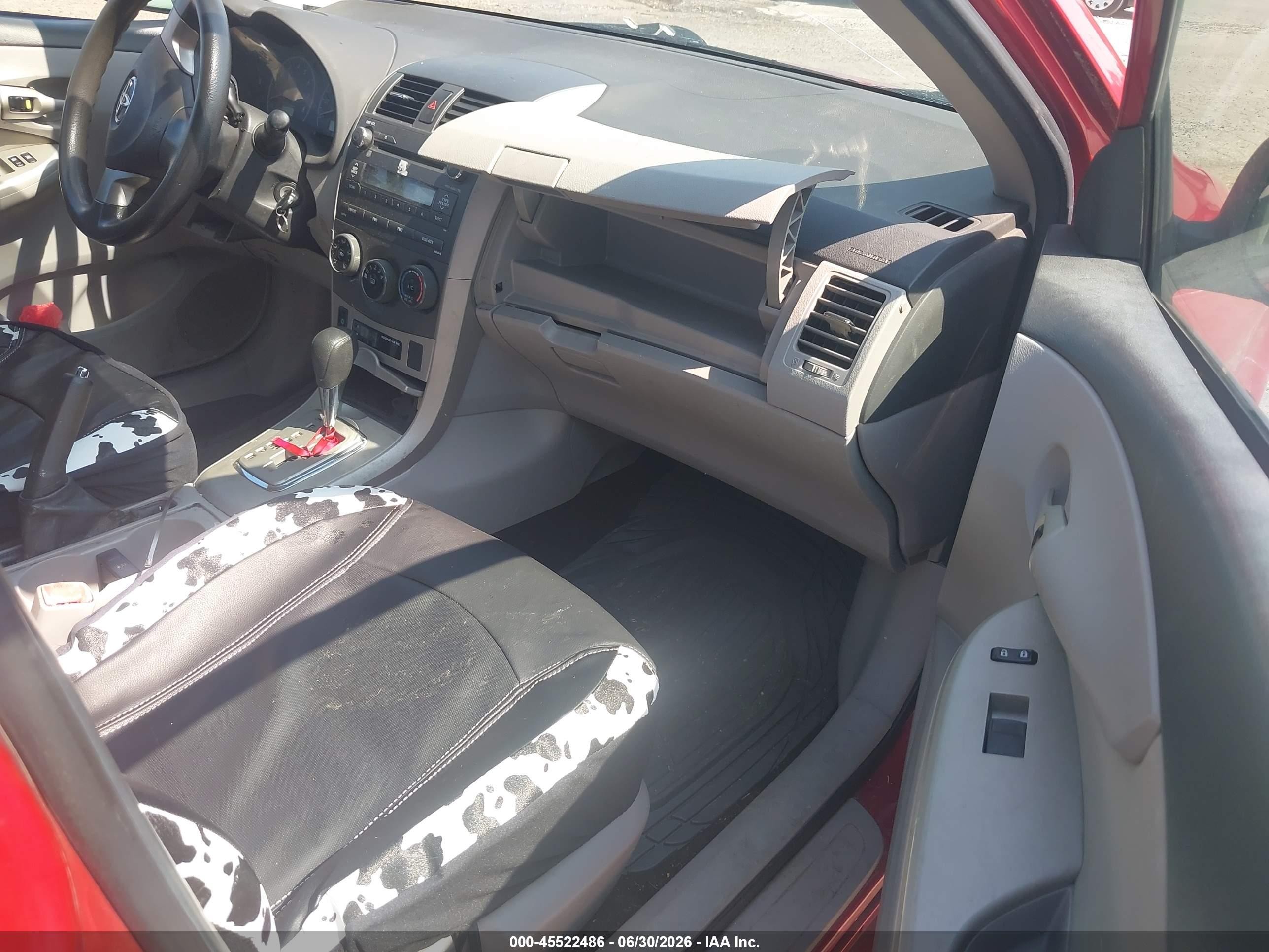 2011 Toyota Corolla Le Красный vin: 2T1BU4EE6BC625780