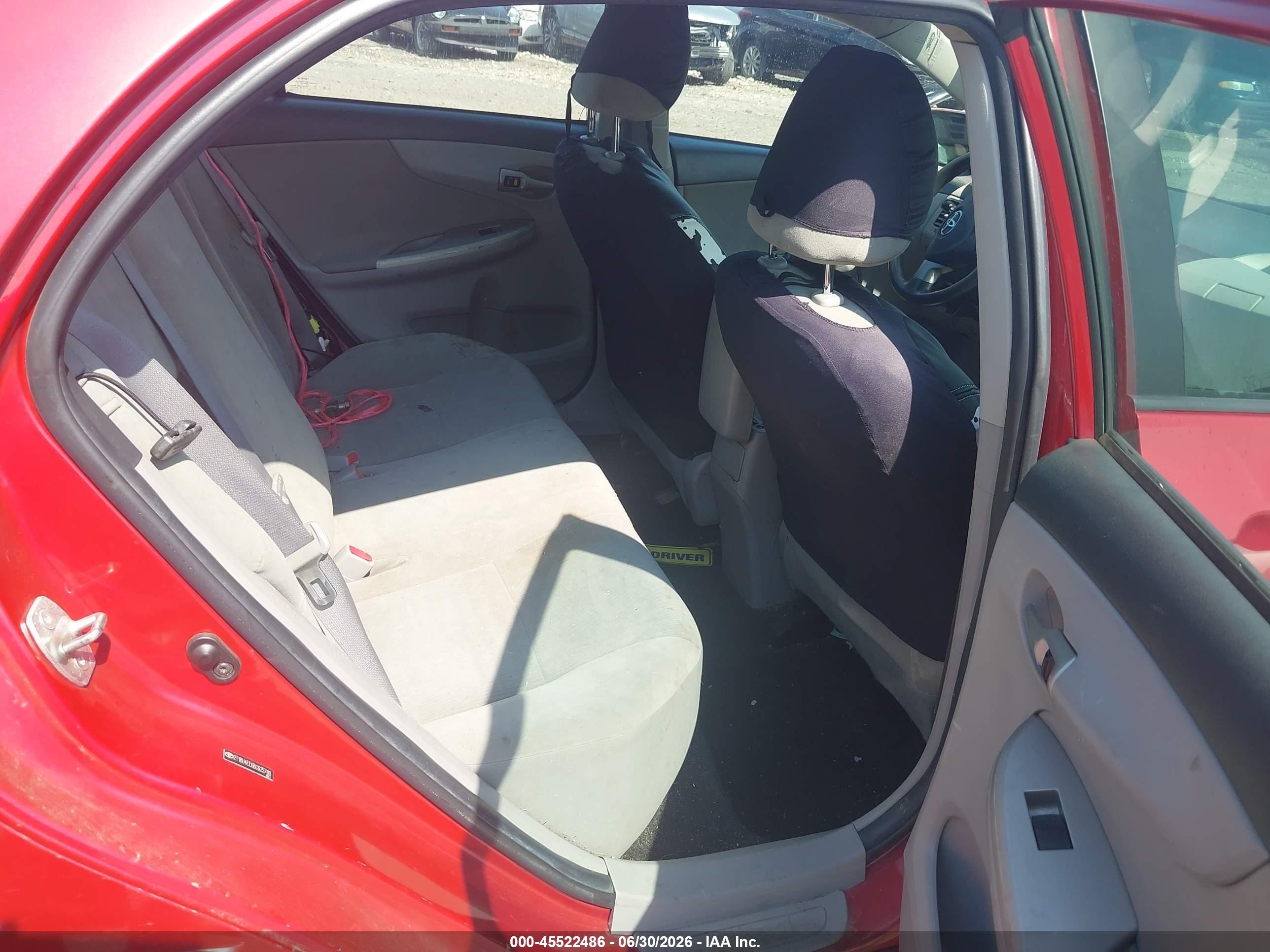 2011 Toyota Corolla Le Красный vin: 2T1BU4EE6BC625780