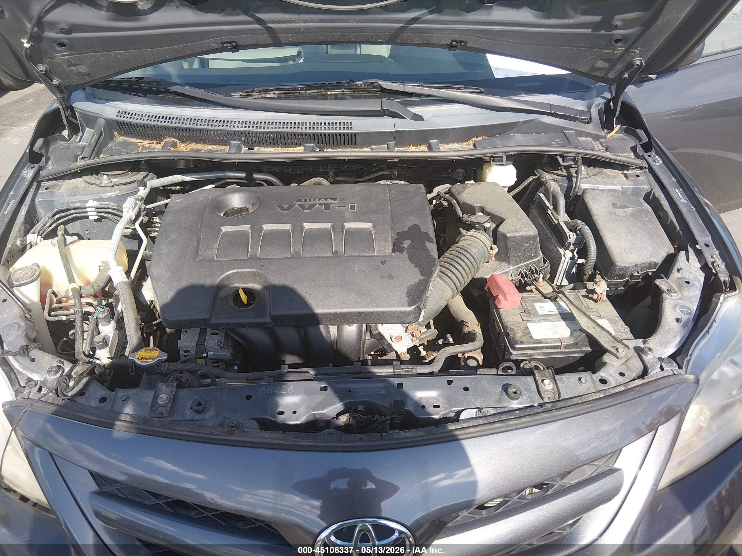2011 Toyota Corolla Le Gray vin: 2T1BU4EE6BC632387