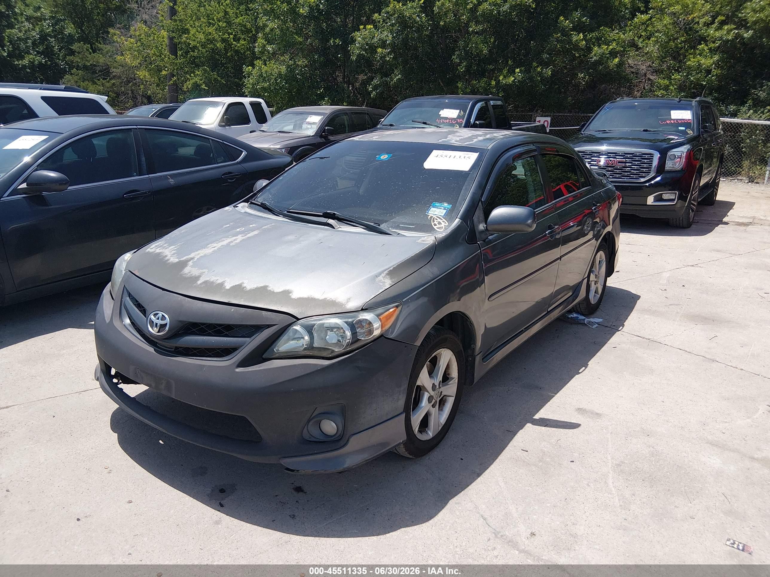 2011 Toyota Corolla S Gray vin: 2T1BU4EE6BC637184