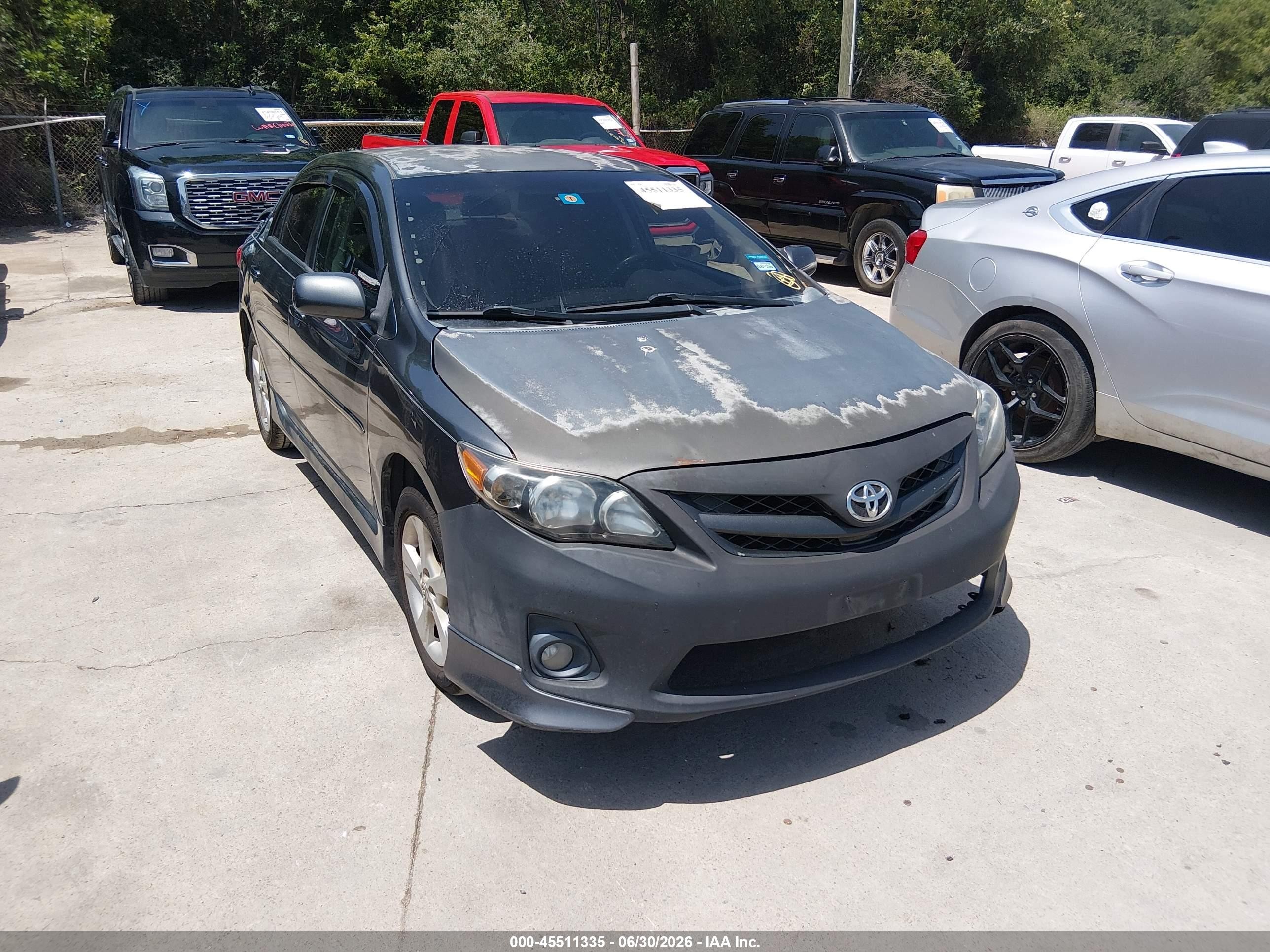 2011 Toyota Corolla S Gray vin: 2T1BU4EE6BC637184