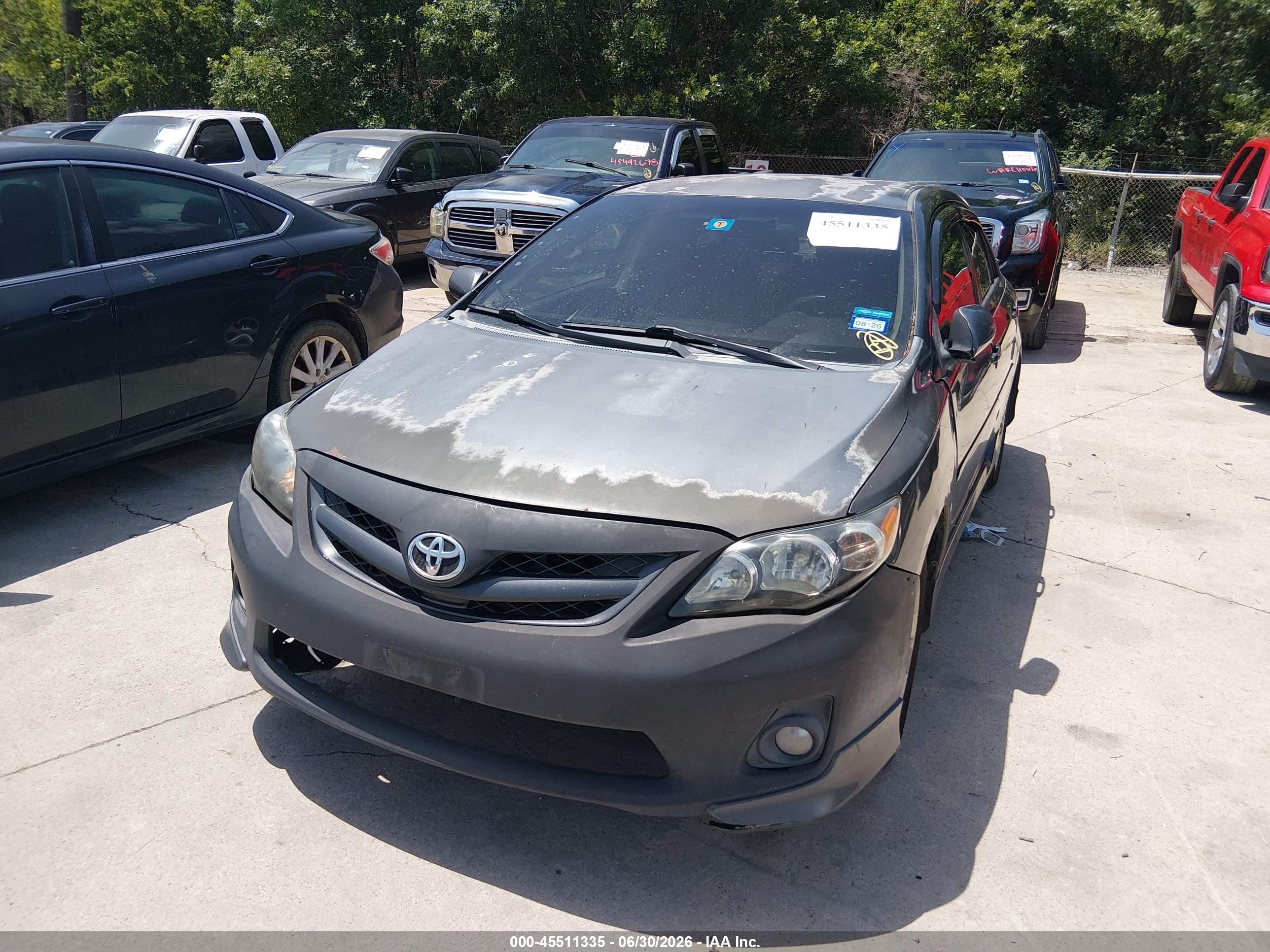 2011 Toyota Corolla S Gray vin: 2T1BU4EE6BC637184