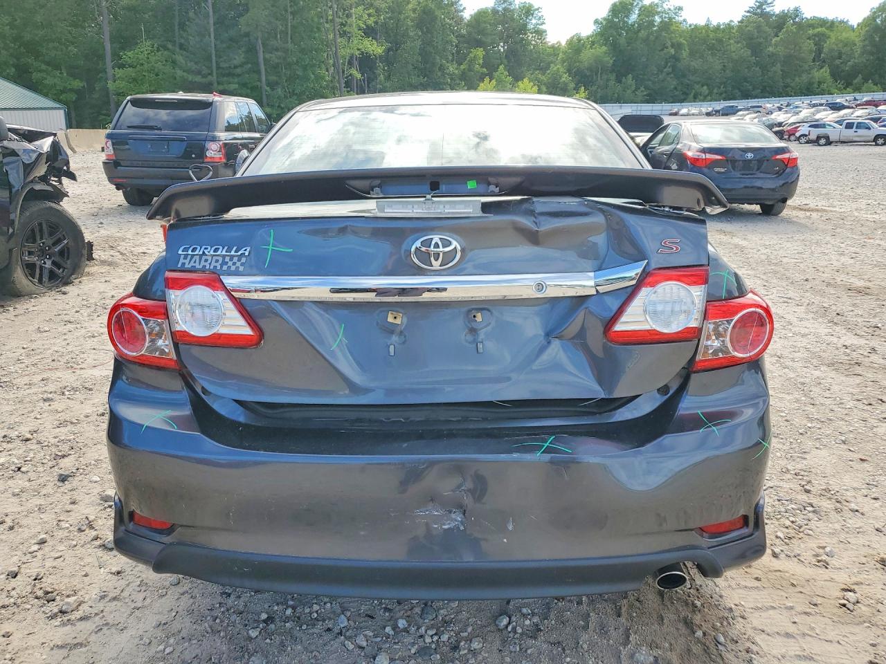 2011 Toyota Corolla S Gray vin: 2T1BU4EE6BC637198