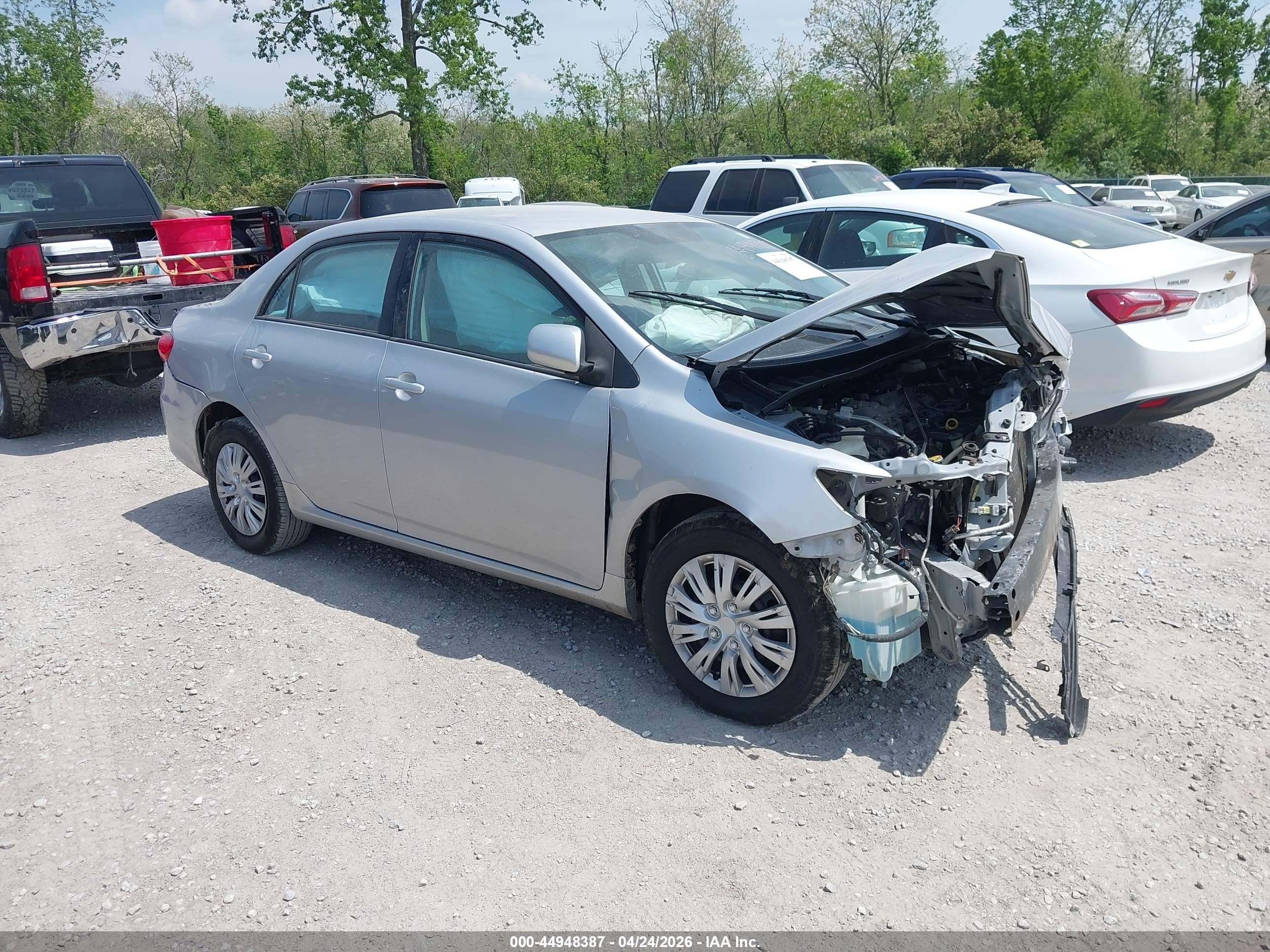 2011 Toyota Corolla Le Silver vin: 2T1BU4EE6BC637380