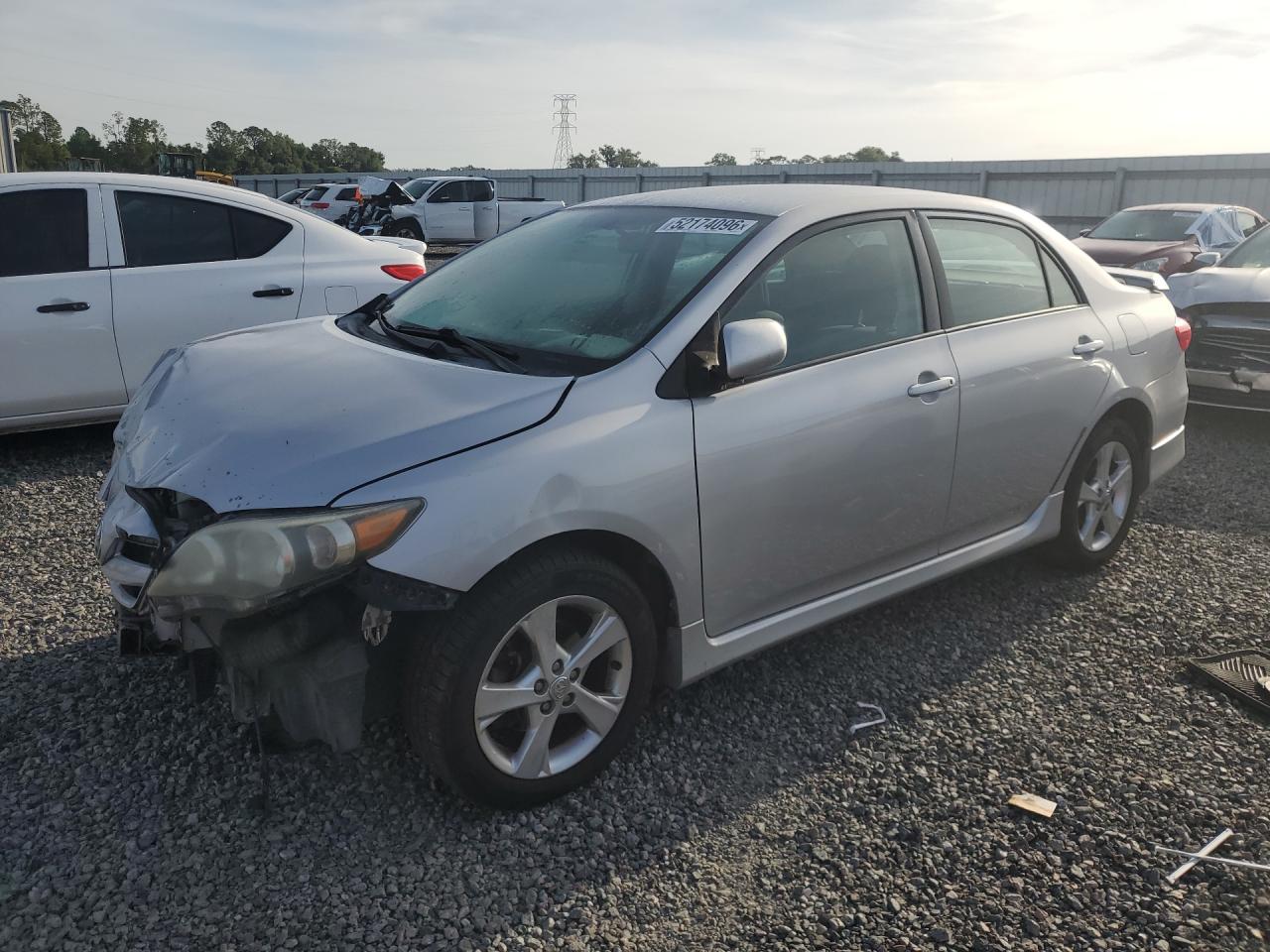 2011 Toyota Corolla S Silver vin: 2T1BU4EE6BC651568