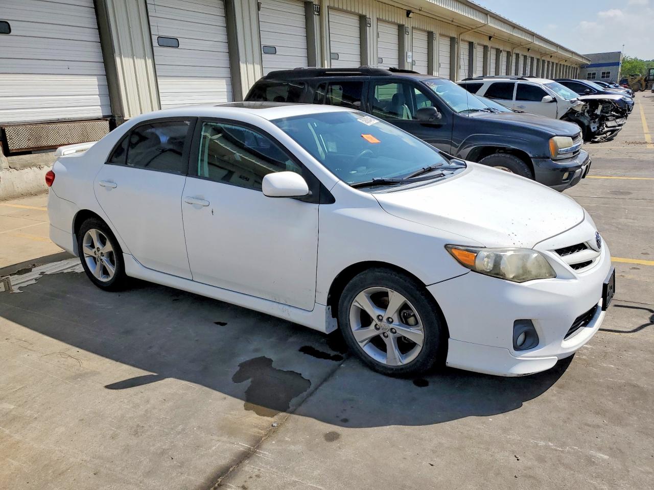 2011 Toyota Corolla S White vin: 2T1BU4EE6BC658391