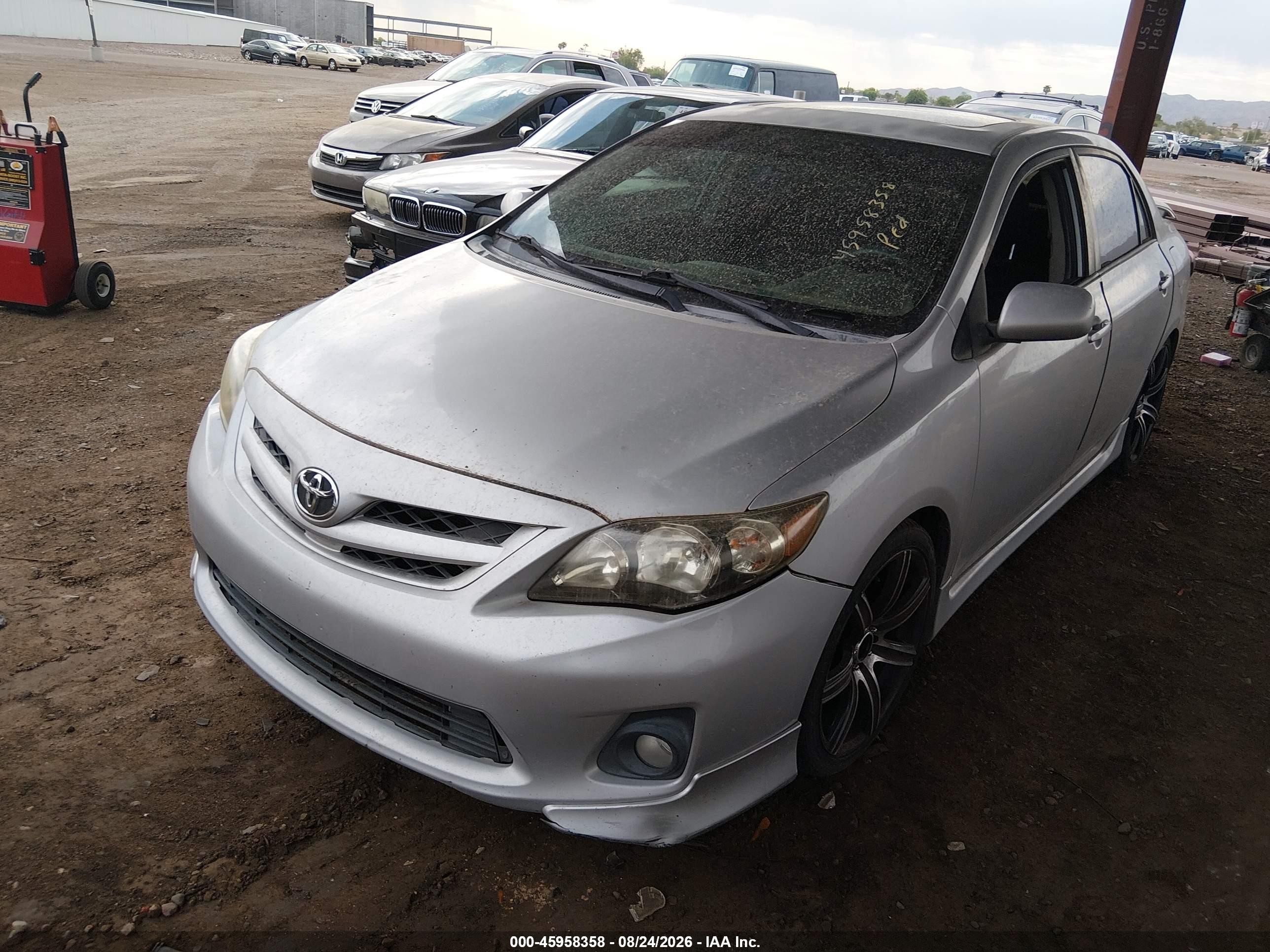 2011 Toyota Corolla S Silver vin: 2T1BU4EE6BC678205