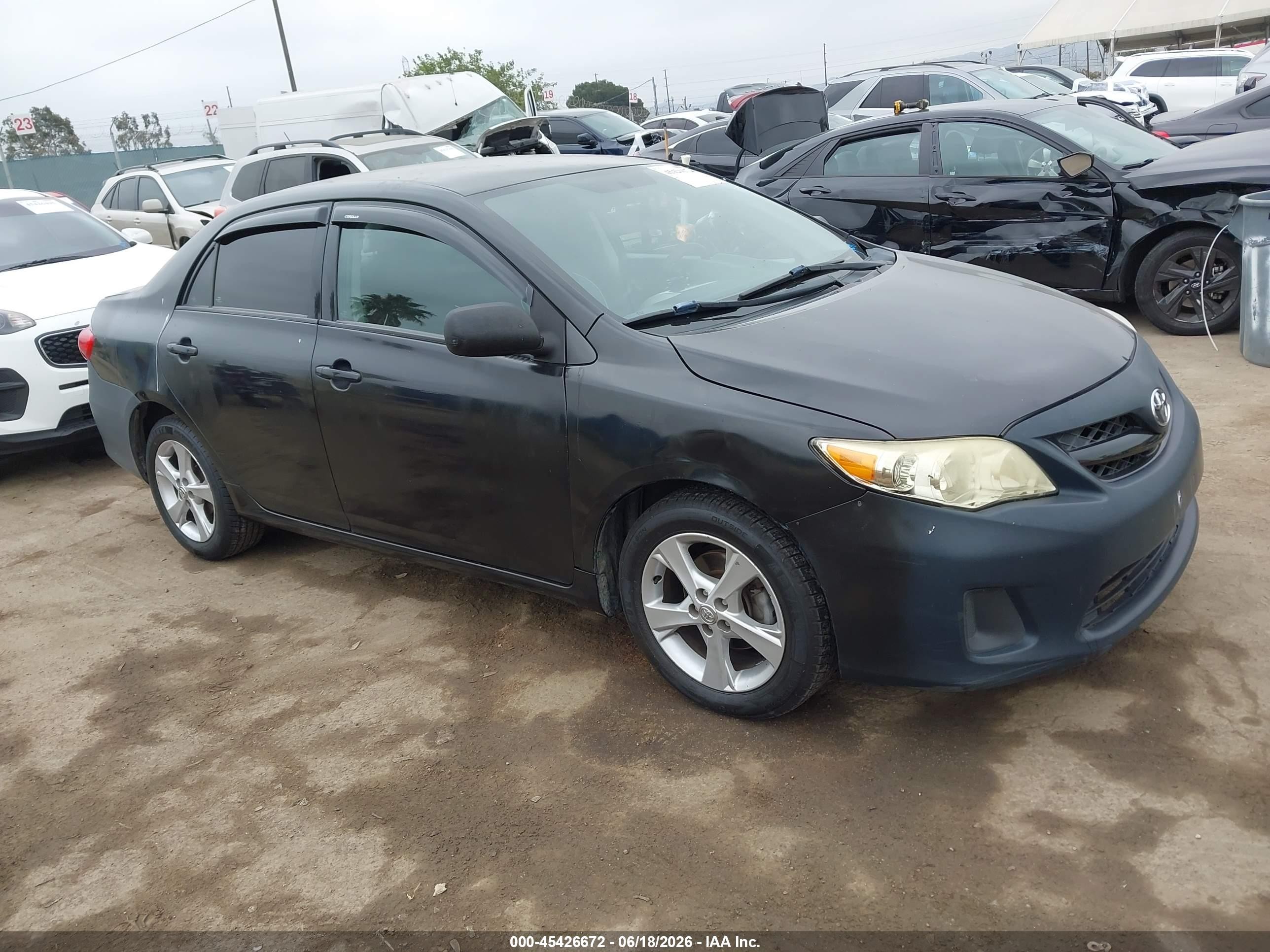 2011 Toyota Corolla Le Black vin: 2T1BU4EE6BC679886