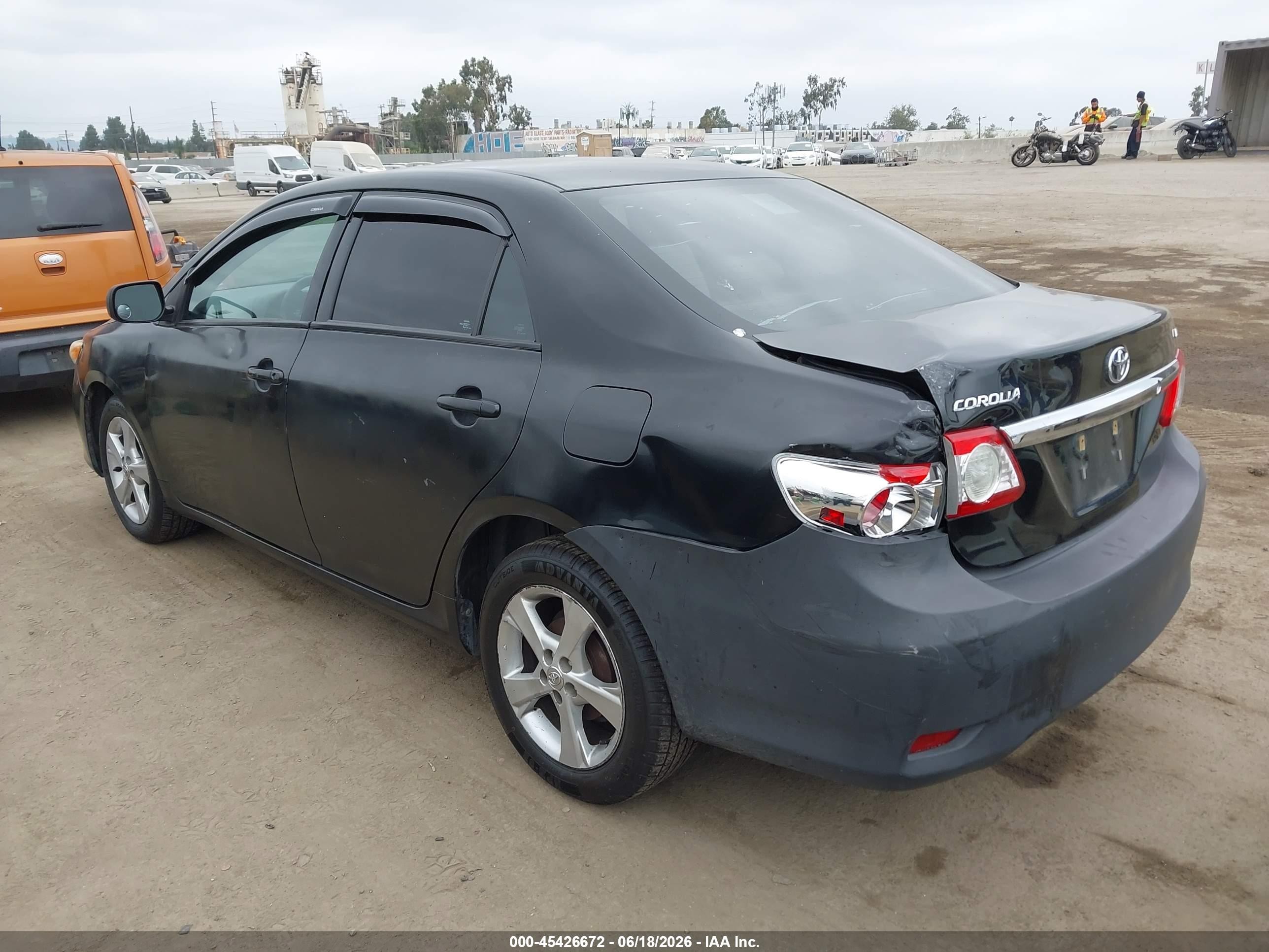 2011 Toyota Corolla Le Черный vin: 2T1BU4EE6BC679886