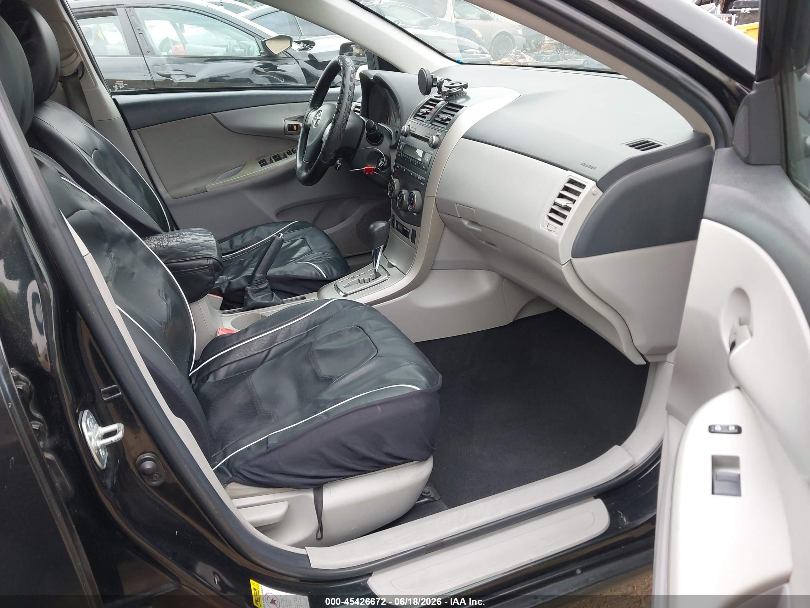 2011 Toyota Corolla Le Черный vin: 2T1BU4EE6BC679886