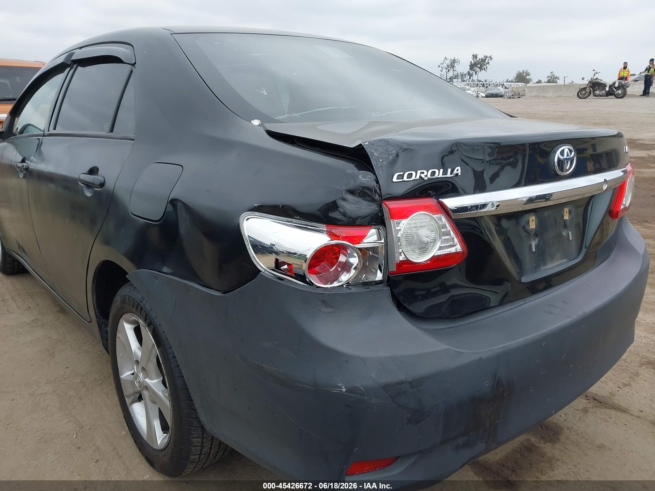 2011 Toyota Corolla Le Черный vin: 2T1BU4EE6BC679886