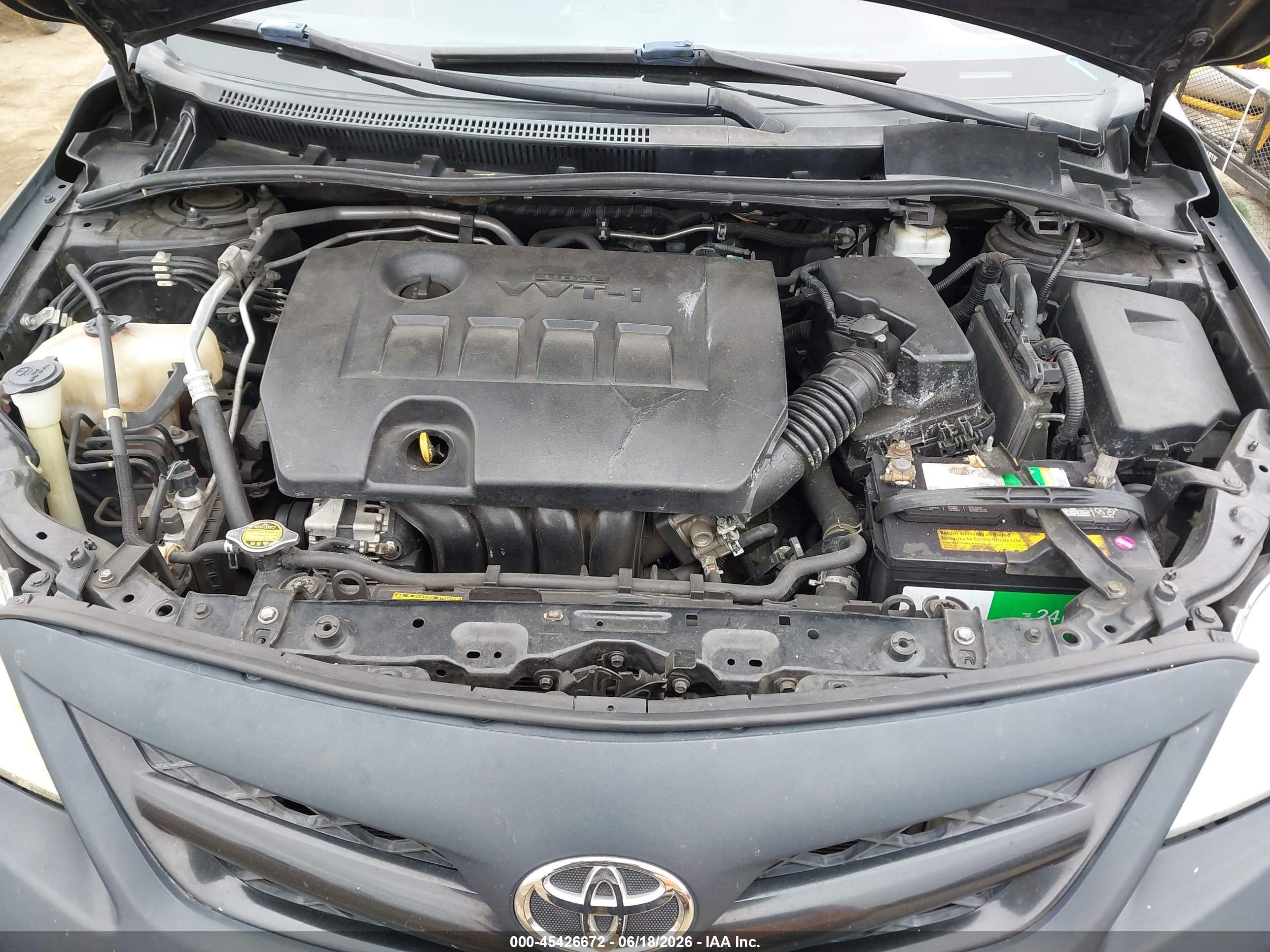 2011 Toyota Corolla Le Черный vin: 2T1BU4EE6BC679886