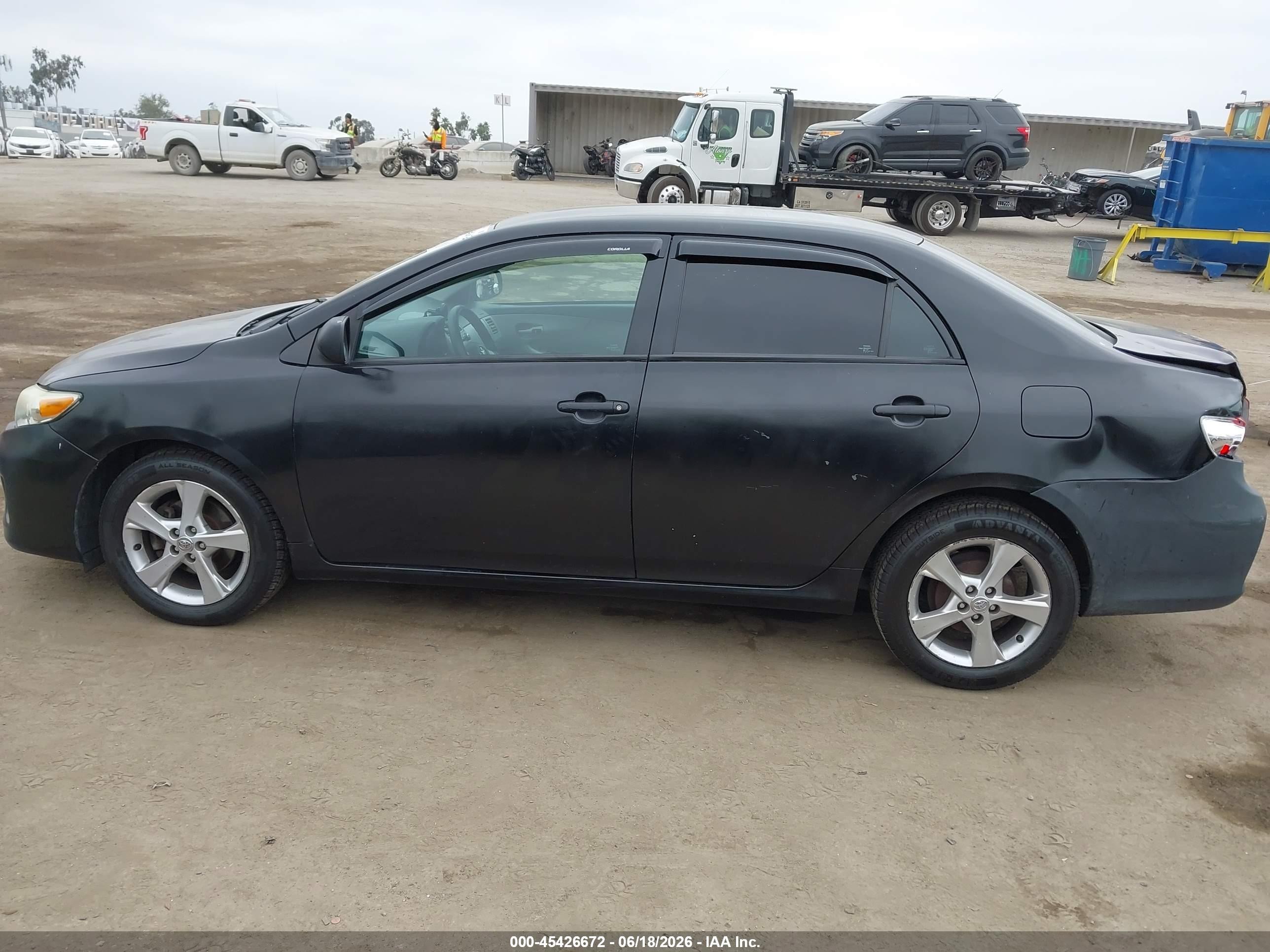 2011 Toyota Corolla Le Черный vin: 2T1BU4EE6BC679886