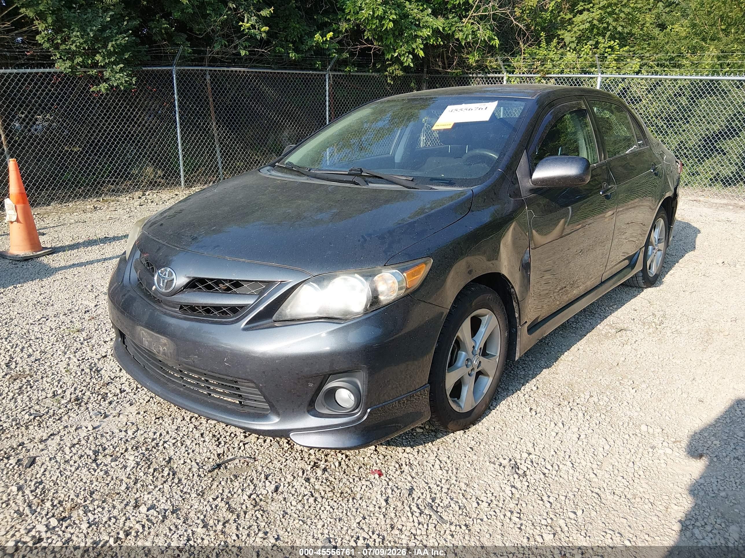 2011 Toyota Corolla S Серый vin: 2T1BU4EE6BC680293
