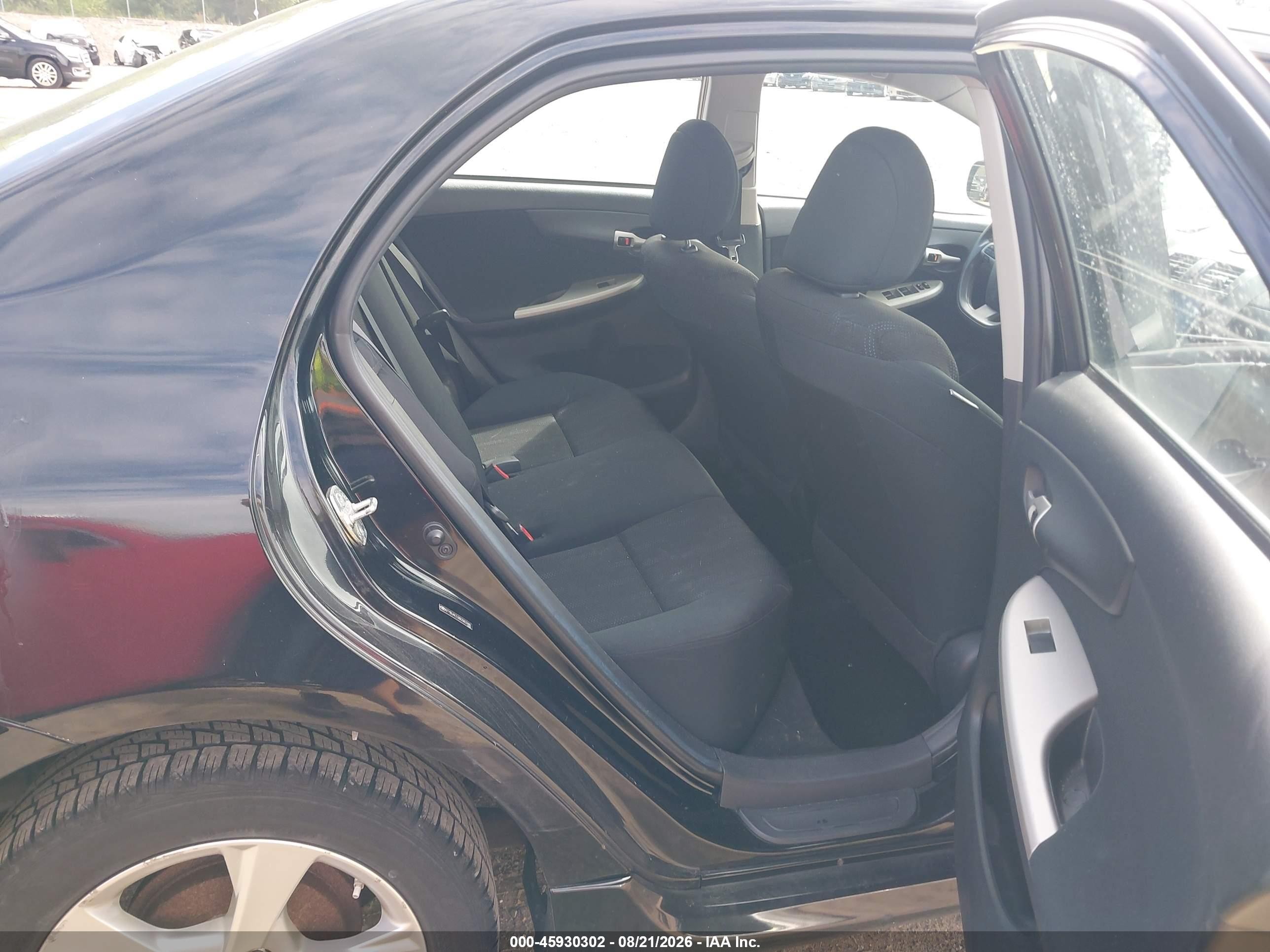 2011 Toyota Corolla S Black vin: 2T1BU4EE6BC683288